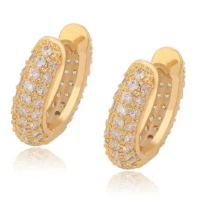 18k Gold Plated Hoop Earrings