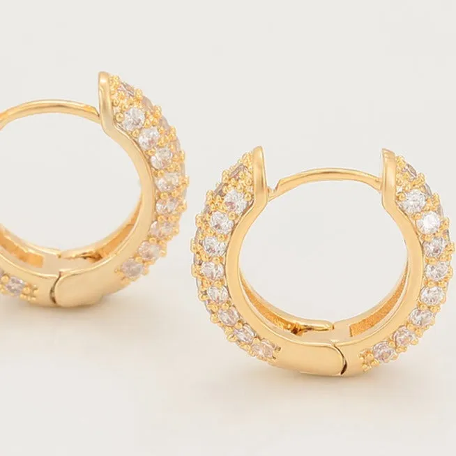 18k Gold Plated Hoop Earrings