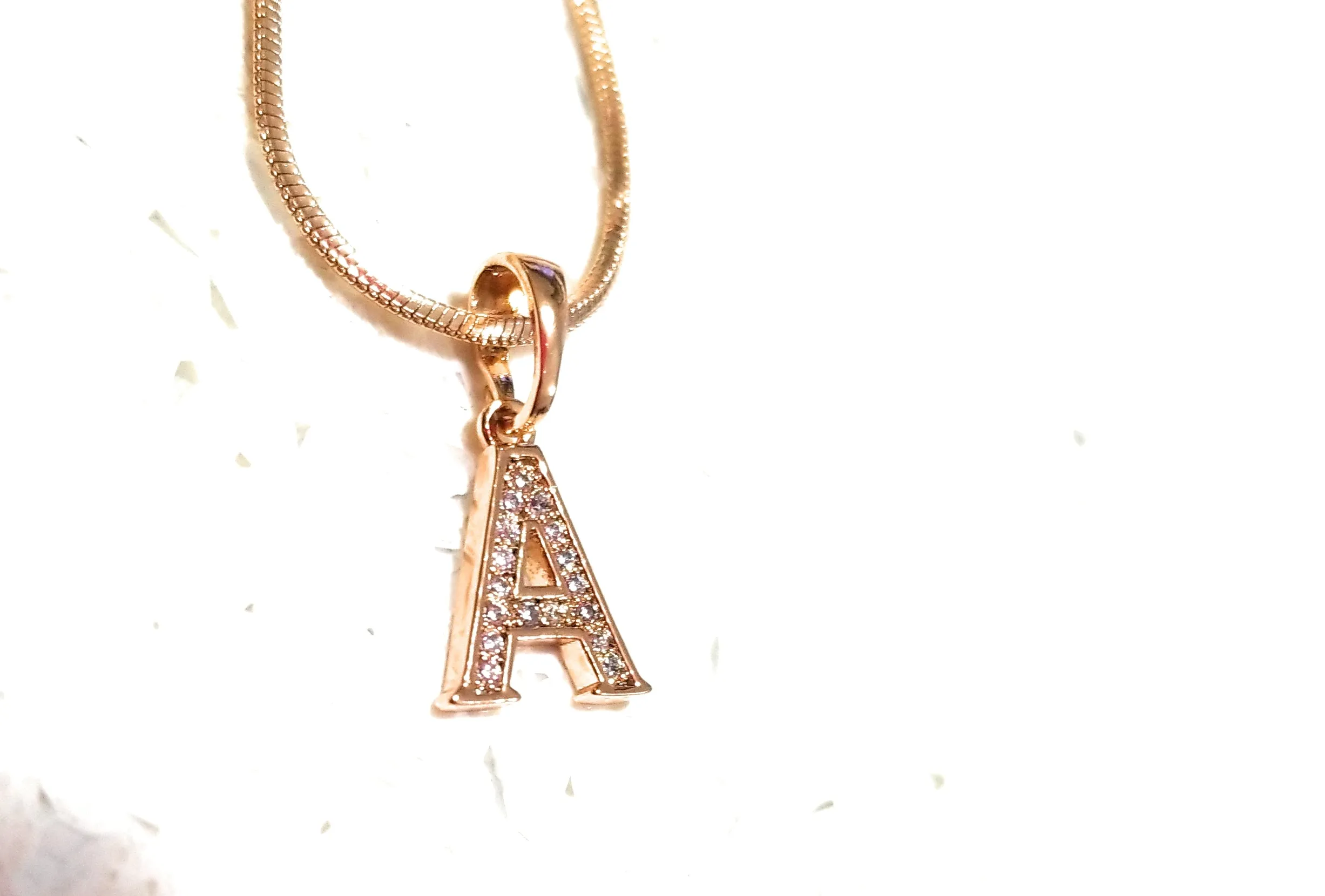 18k Gold plated Initial Letter Necklace