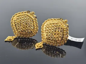 22K Solid Gold Designer Earrings EE38