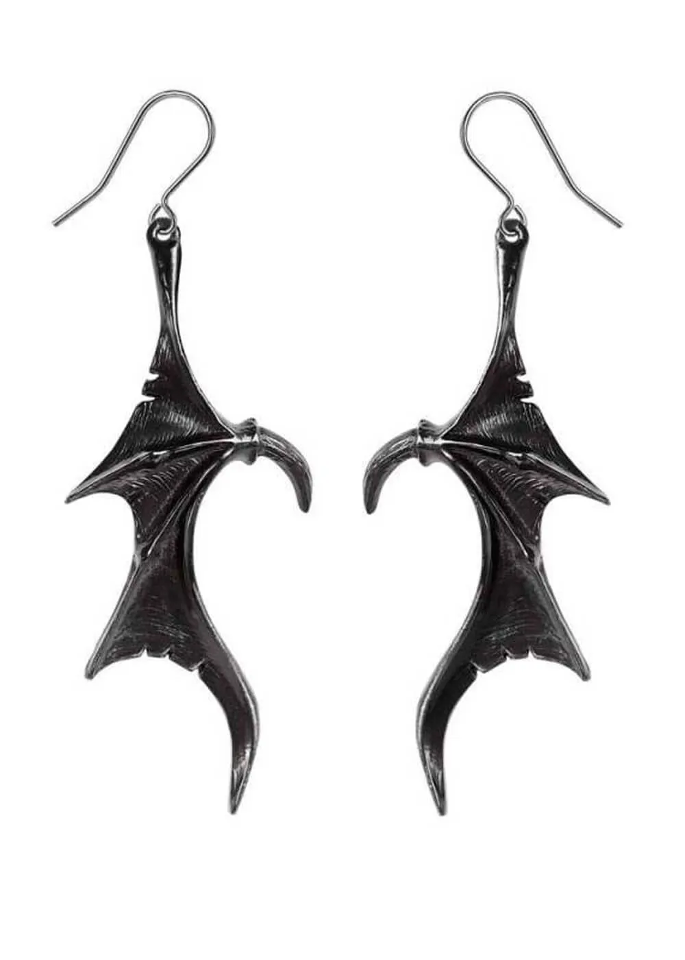 Alchemy Wings of Midnight Drop Earrings