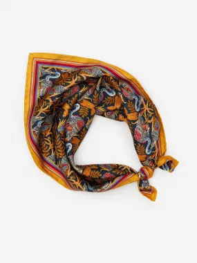 Amoura Silk Scarf in Rare Bird Square