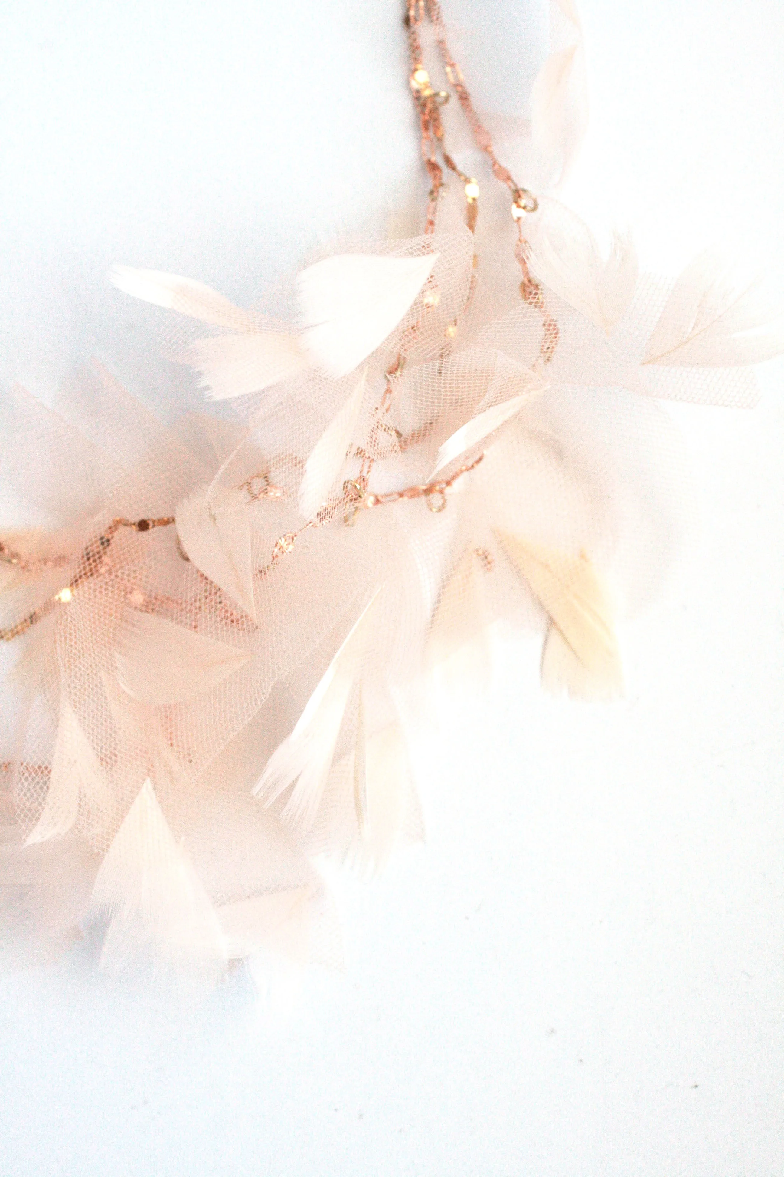 Ballerina Tulle Feather Necklace