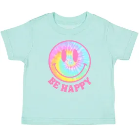 Be Happy T-Shirt- Aqua