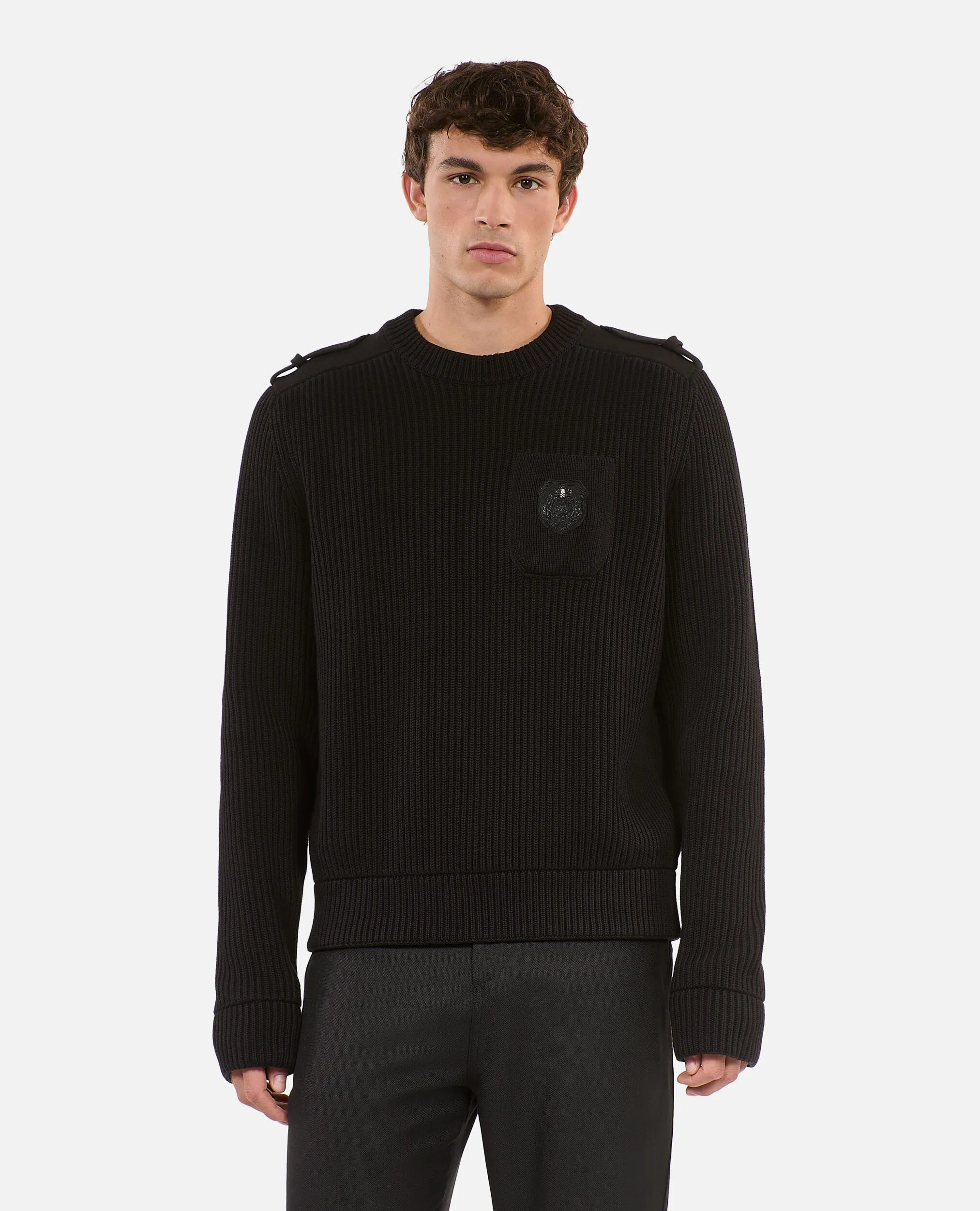 Black cotton sweater