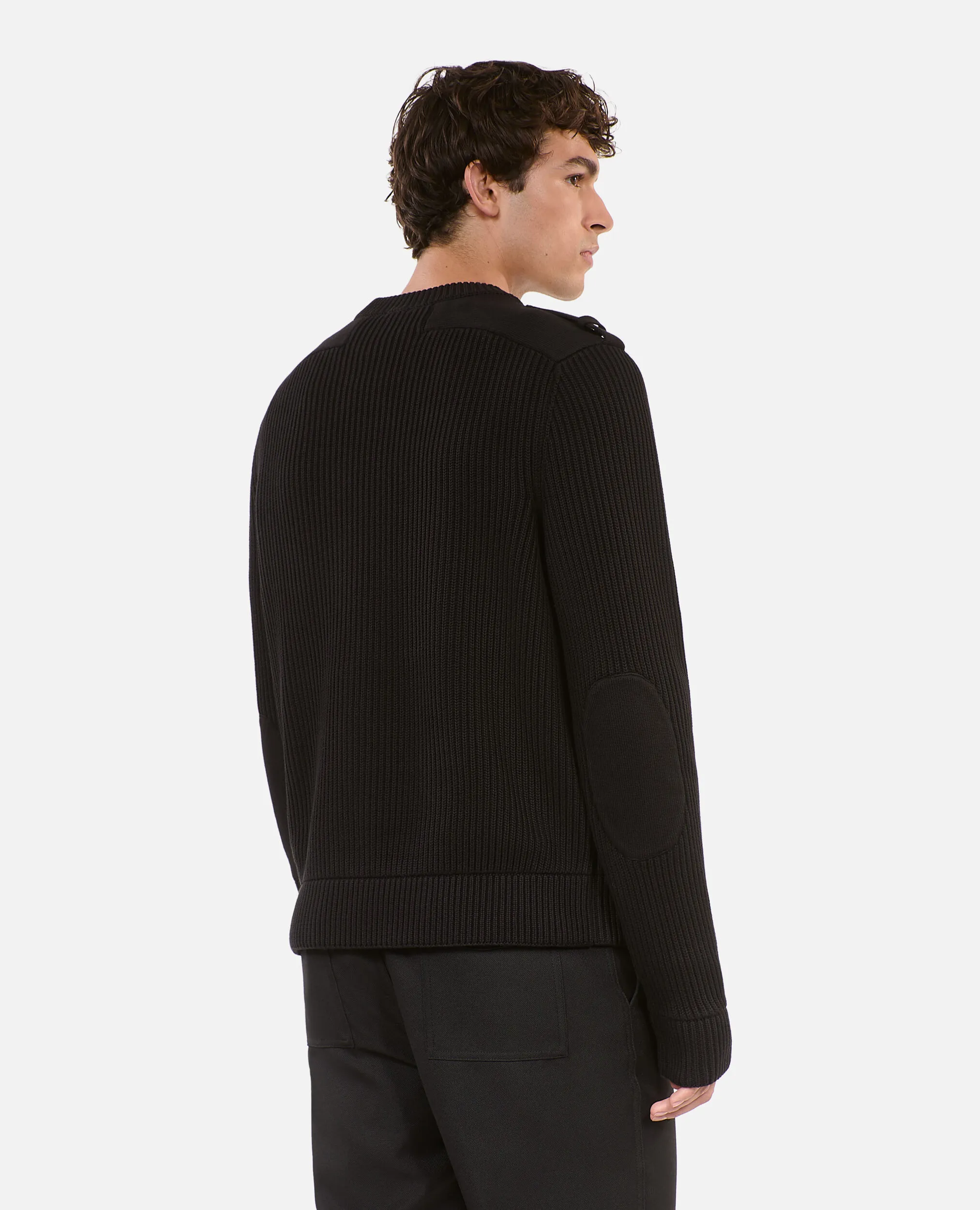 Black cotton sweater