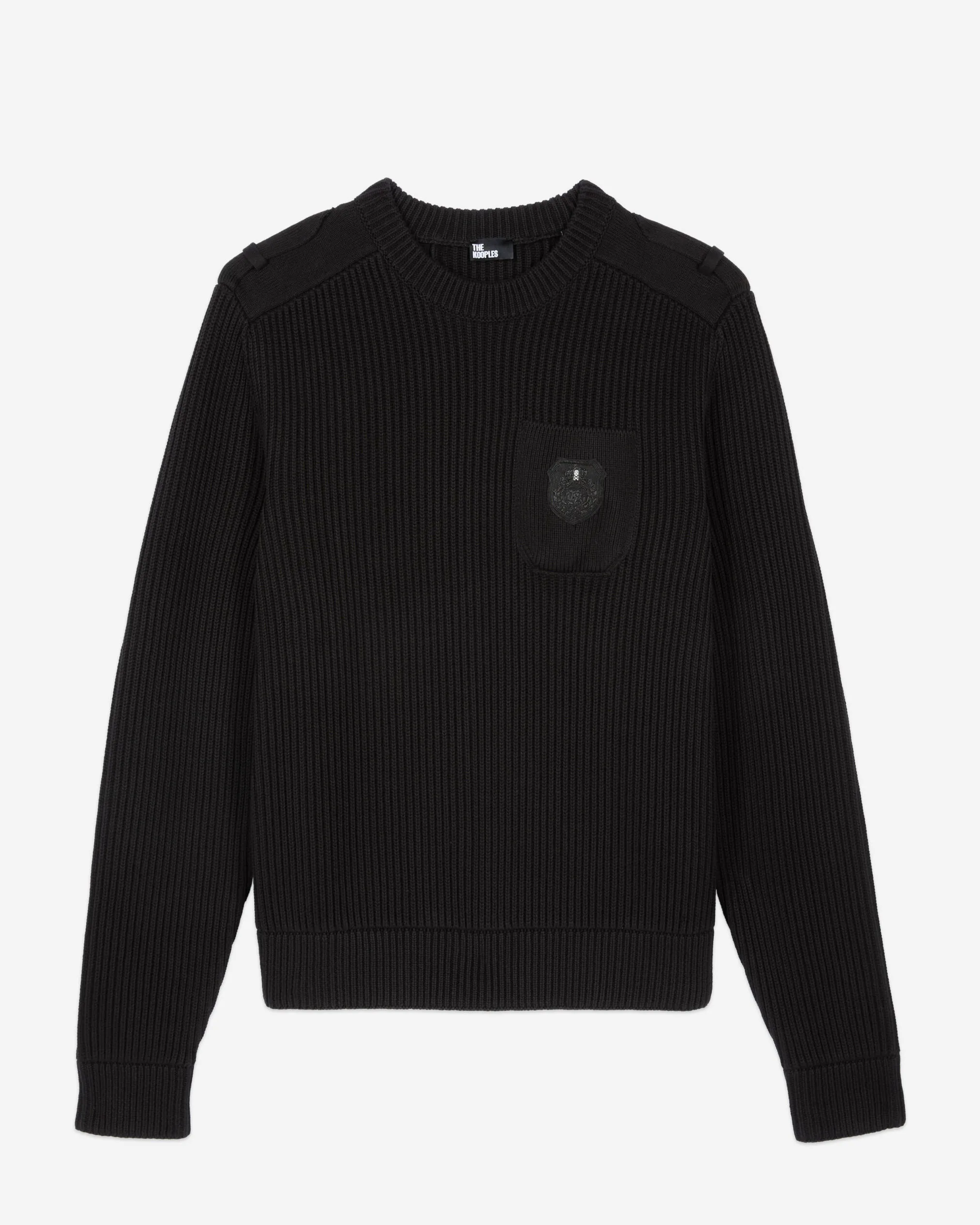 Black cotton sweater