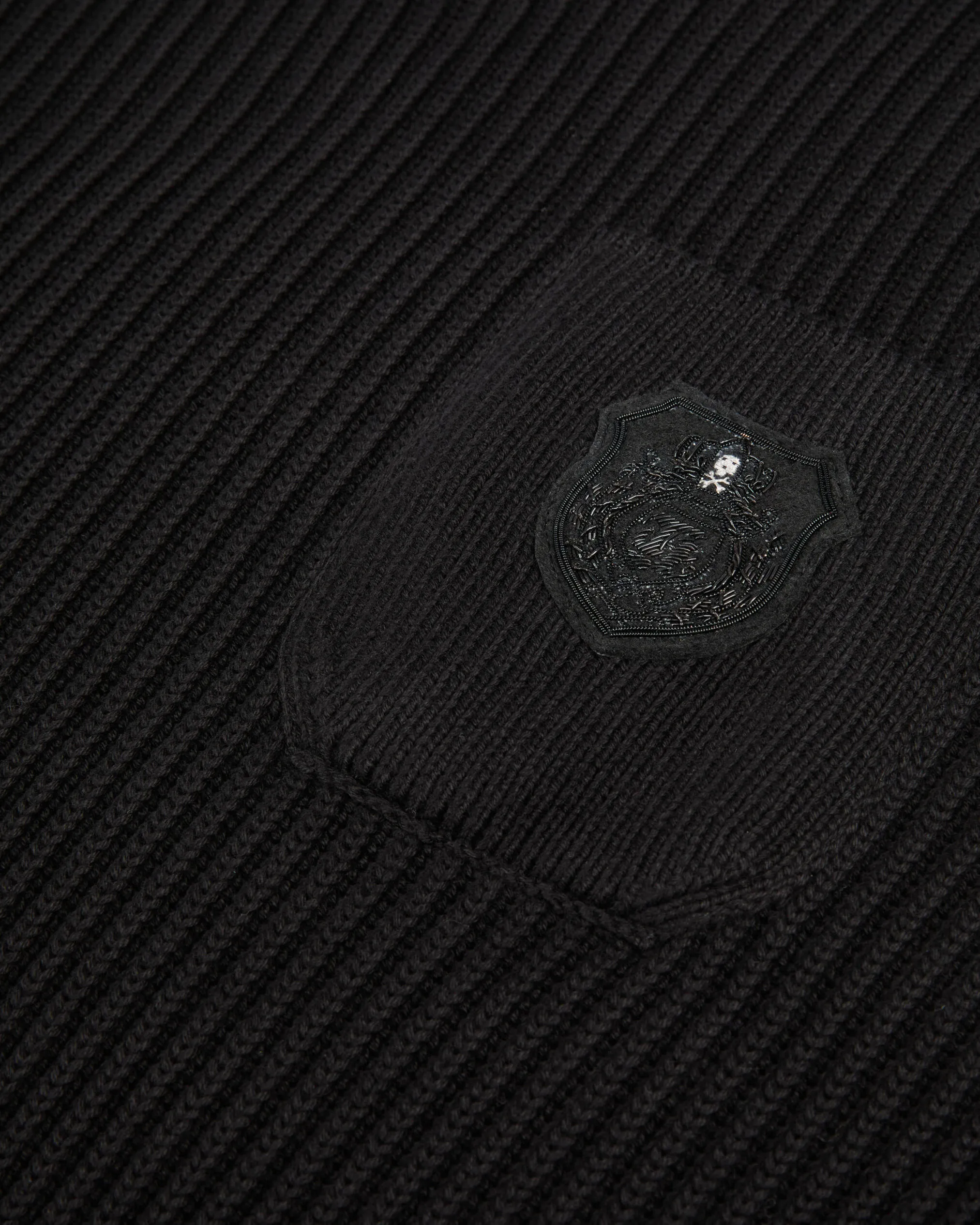 Black cotton sweater