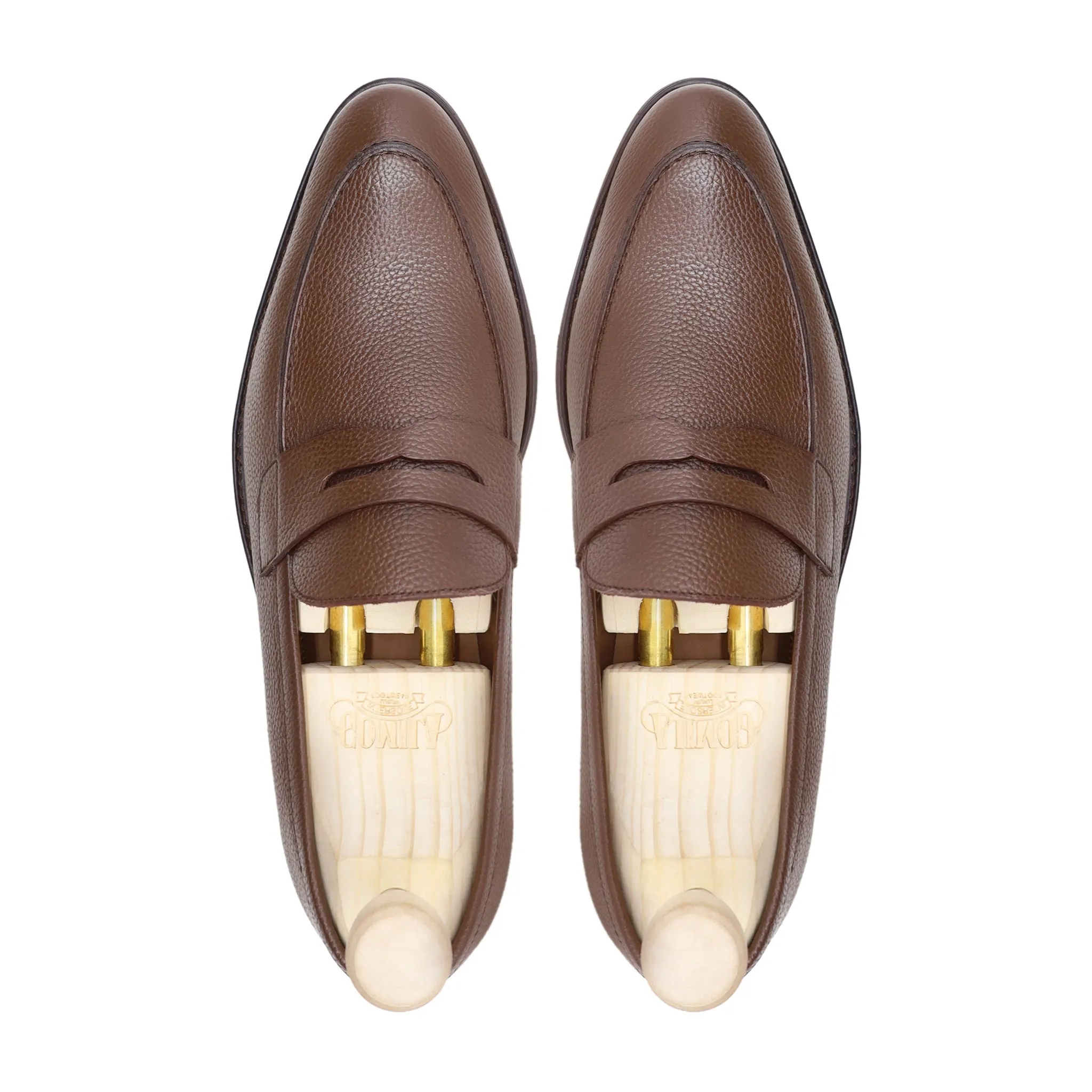 CAMPANIA - BROWN PEBBLE GRAIN LOAFER