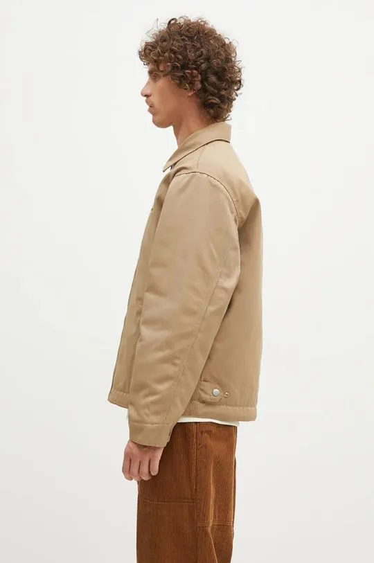 Carhartt WIP jacket Module Script Jacket men's beige color I033763.0DK01