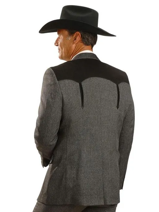 Circle S CC2976-40 Mens Sport Coat Boise Arrow Western Jacket Charcoal