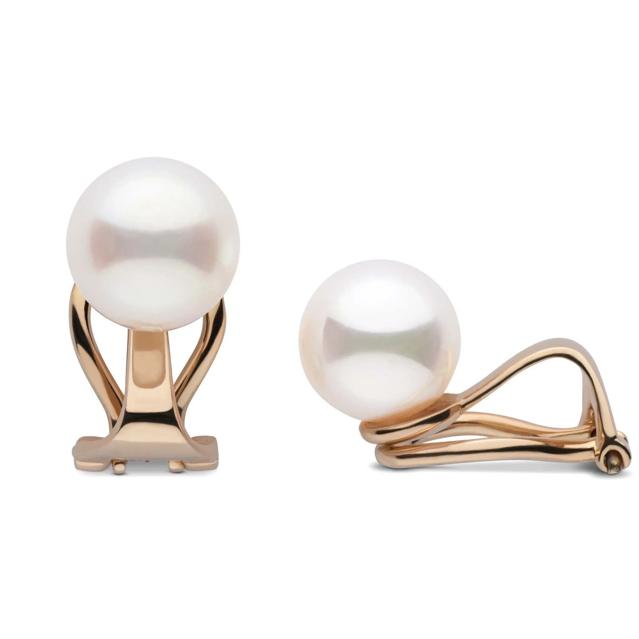 Clip Collection Freshadama 9.0-10.0 mm Pearl Stud Earrings