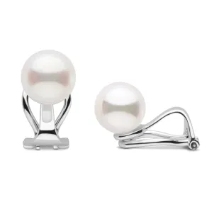 Clip Collection Freshadama 9.0-10.0 mm Pearl Stud Earrings