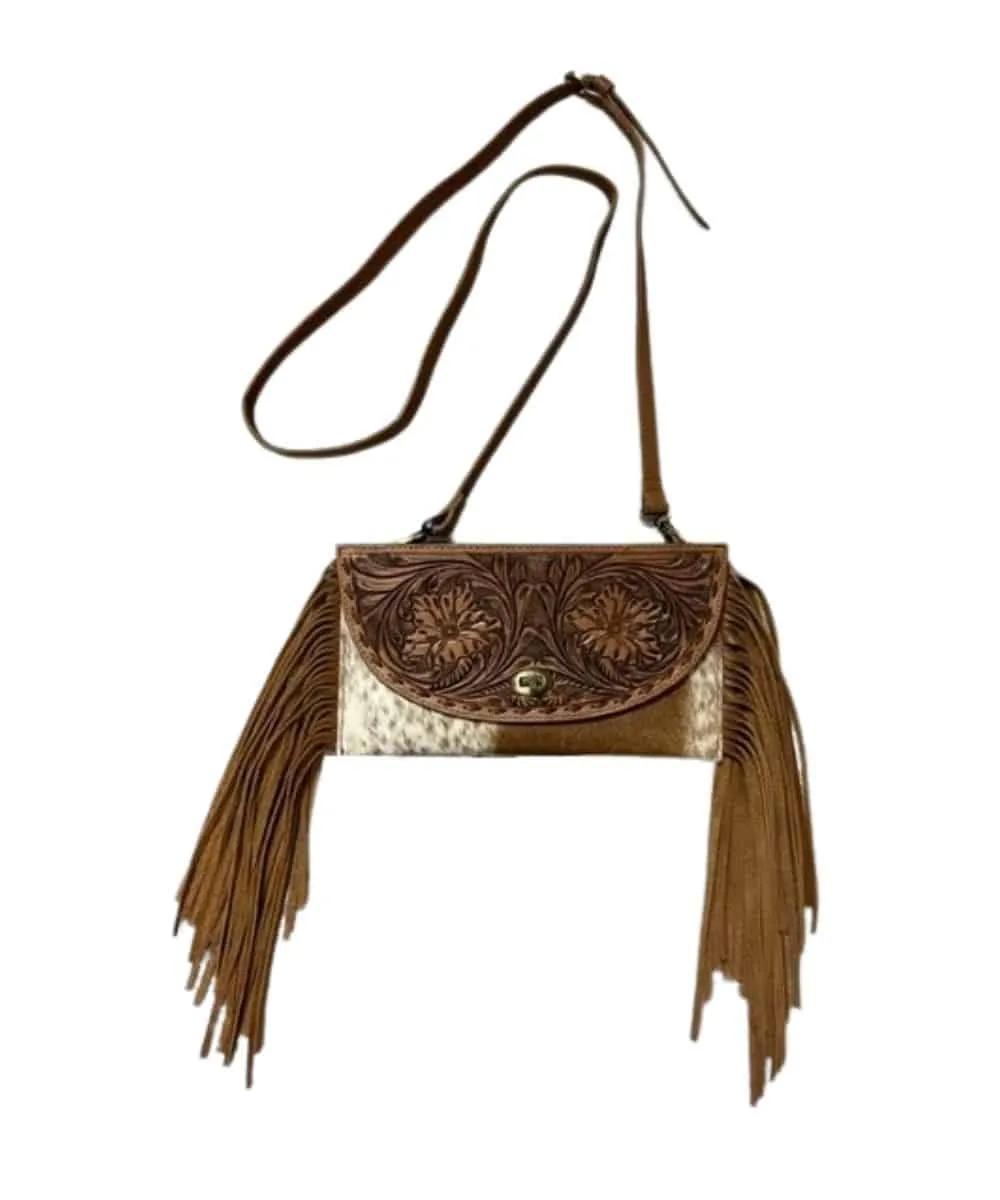 Cowpokes Exclusive Women's Hair On Fringe Purse