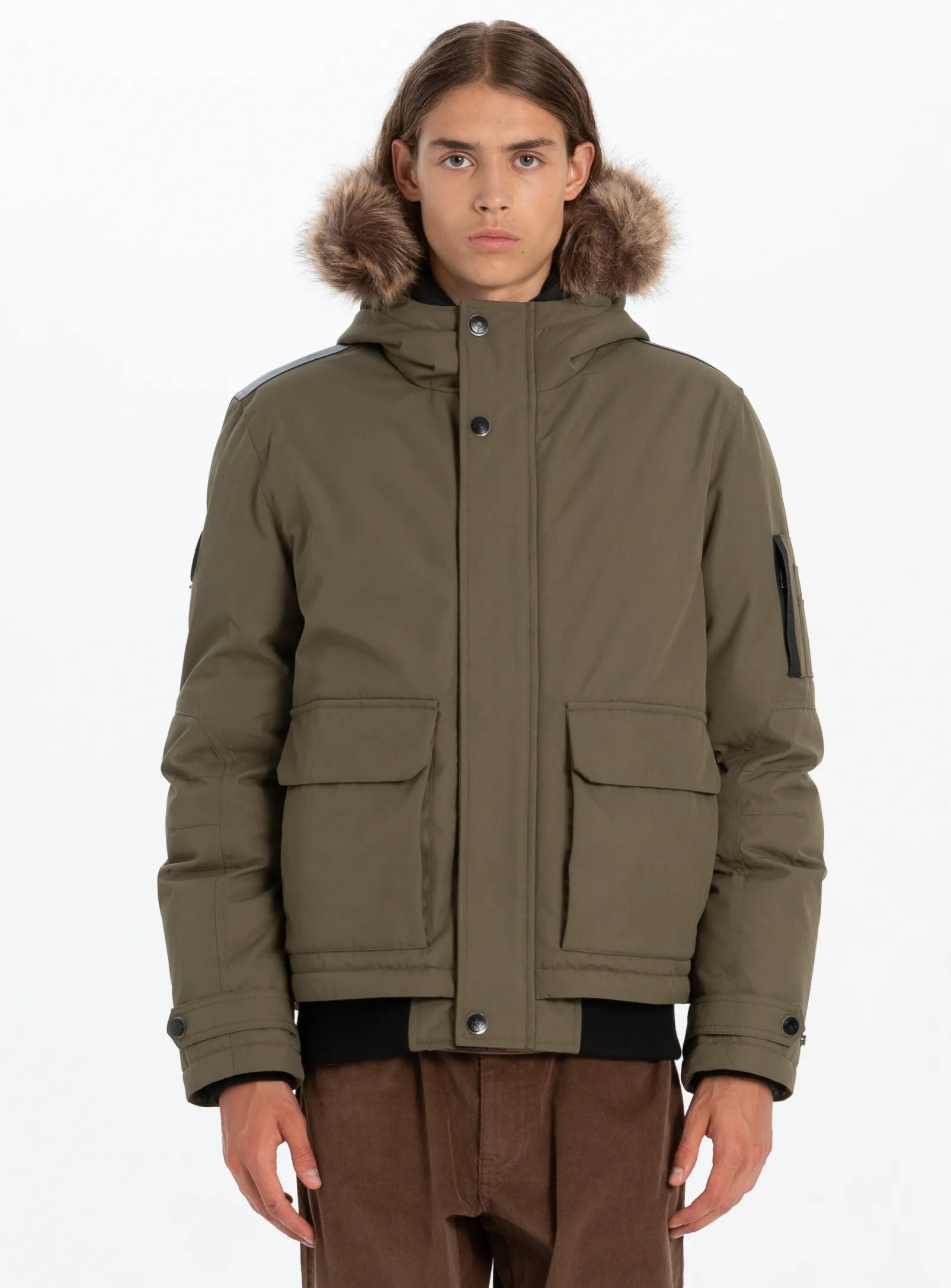 DALLASON|Bomber jacket with fur hood||DALLASON|Bomber avec capuche en fourrure