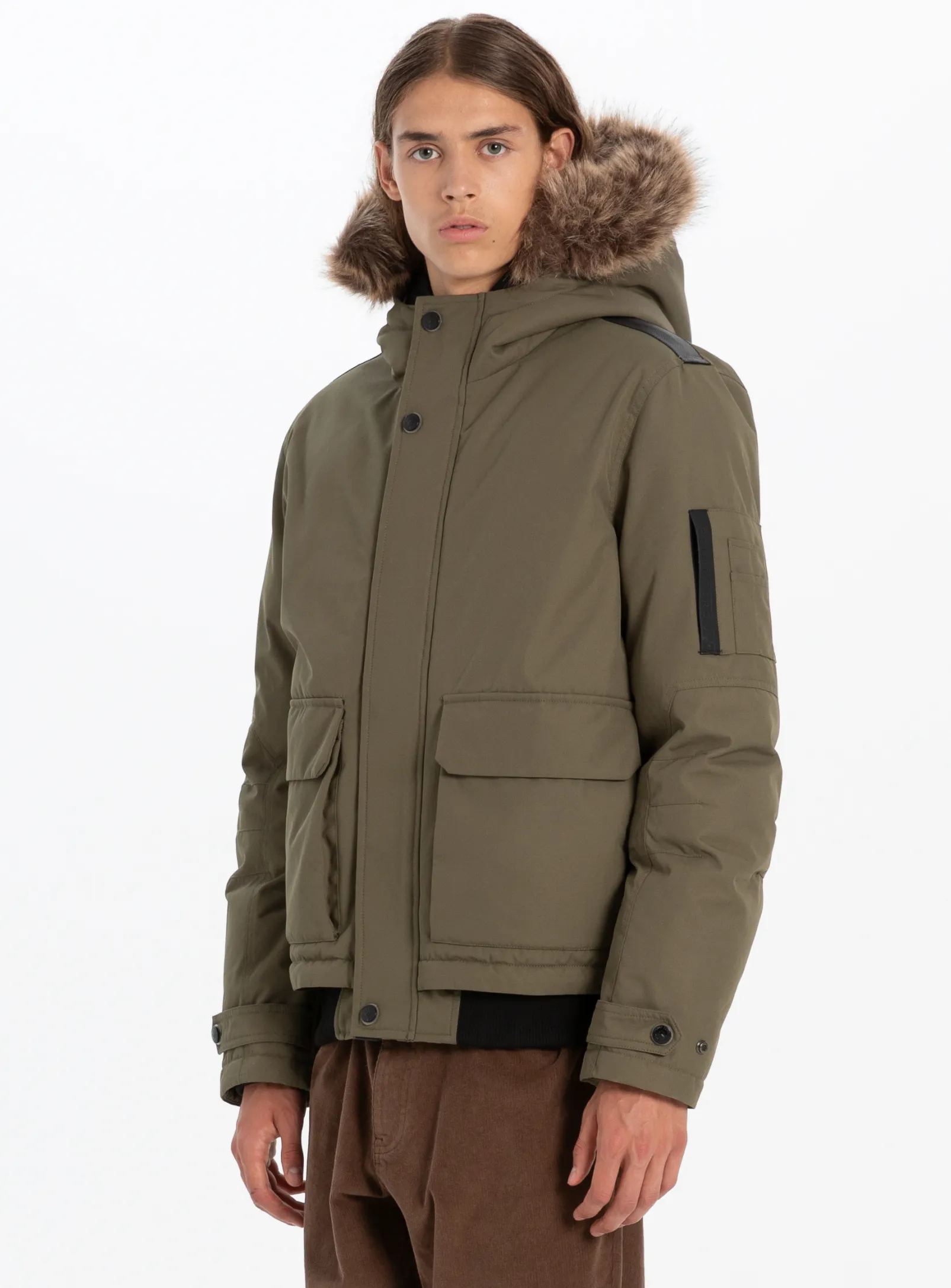 DALLASON|Bomber jacket with fur hood||DALLASON|Bomber avec capuche en fourrure