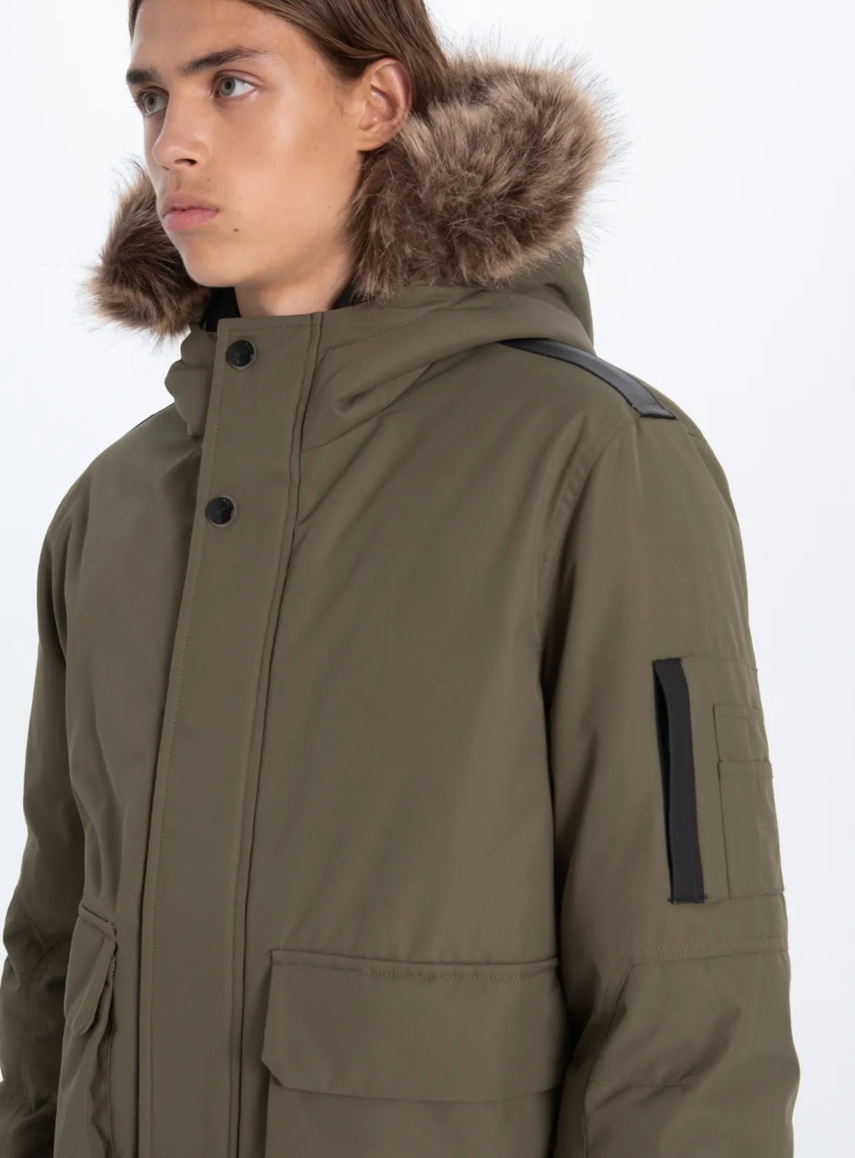 DALLASON|Bomber jacket with fur hood||DALLASON|Bomber avec capuche en fourrure