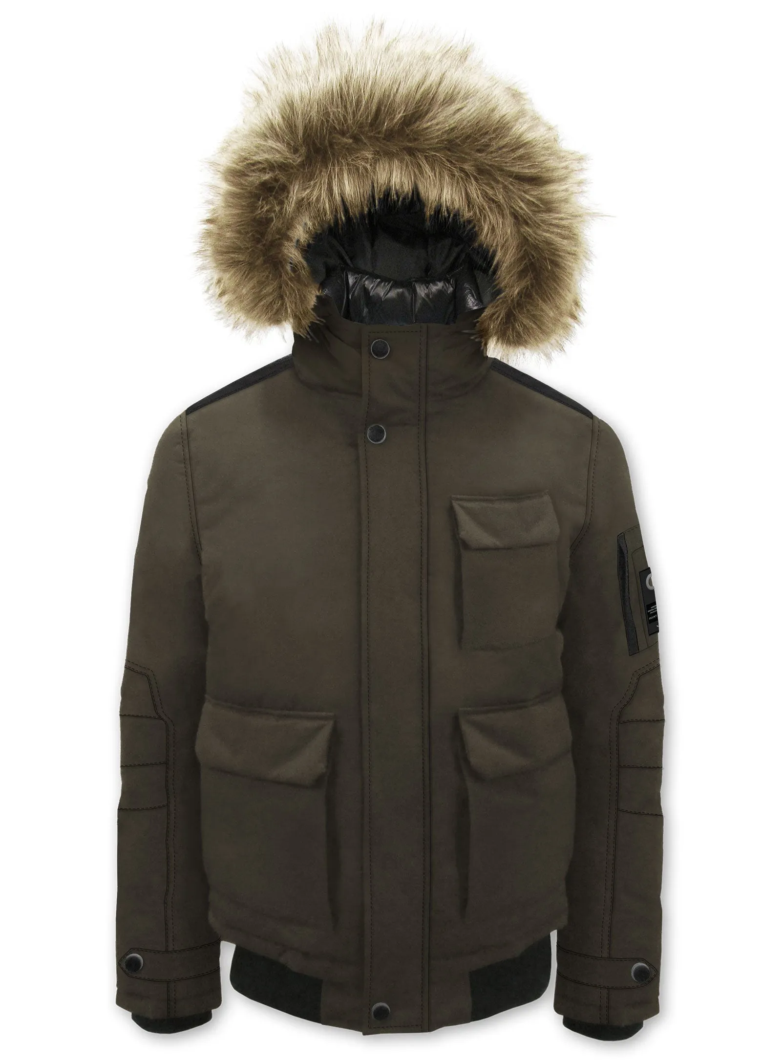 DALLASON|Bomber jacket with fur hood||DALLASON|Bomber avec capuche en fourrure