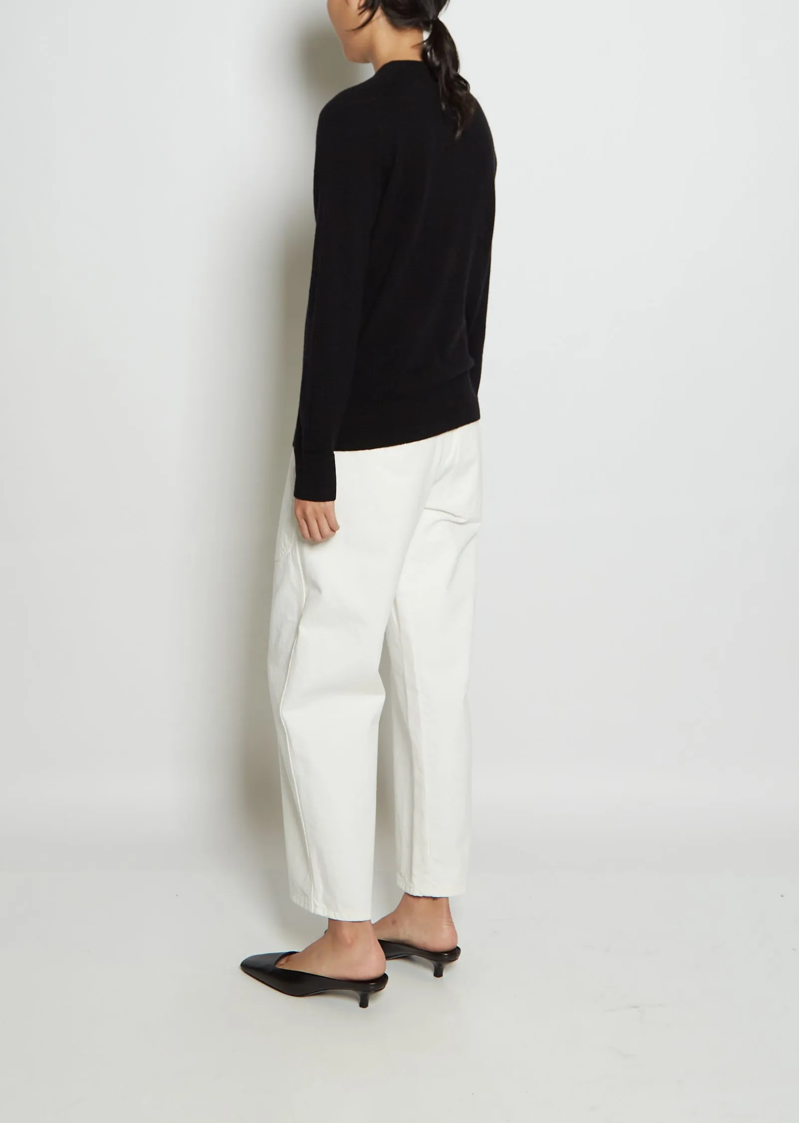 Diana Cashmere Sweater — Black