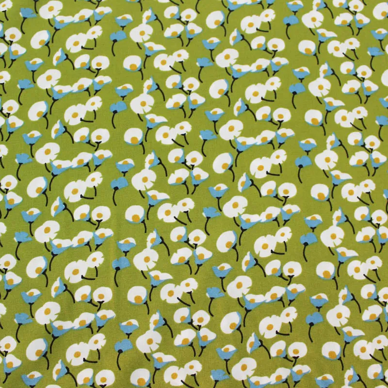 Dressmaking Floral Viscose - Sun Dress - Zesty Green