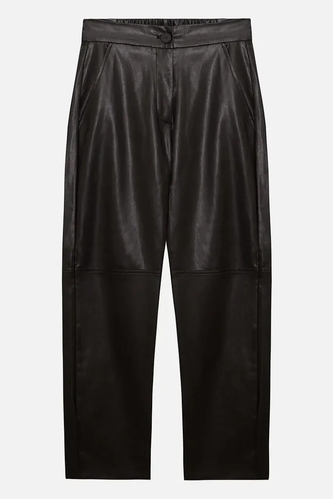 Dèluc - Quo Vegan Leather Pant - Black *FINAL SALE