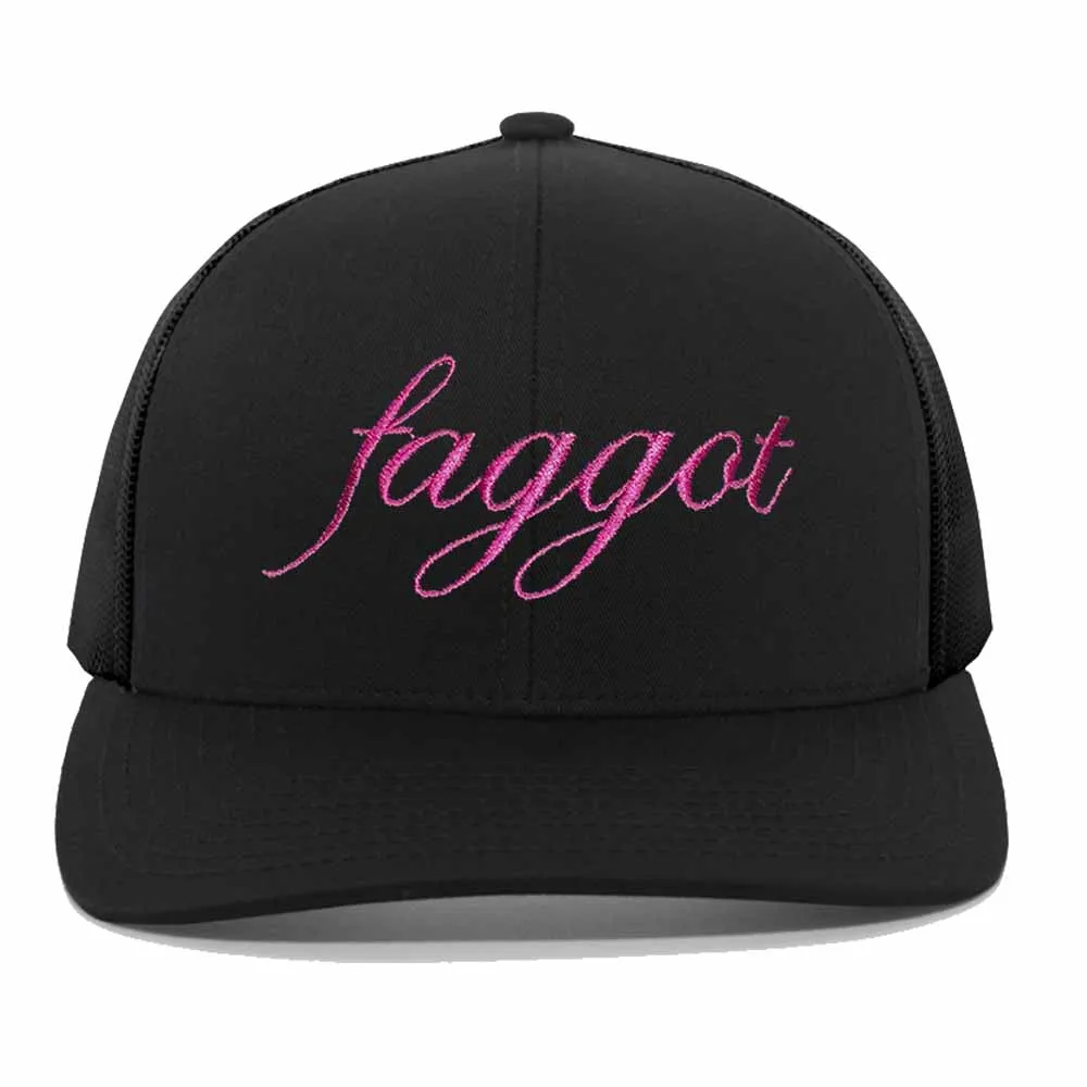 Faggot Mesh Trucker Snapback Hat