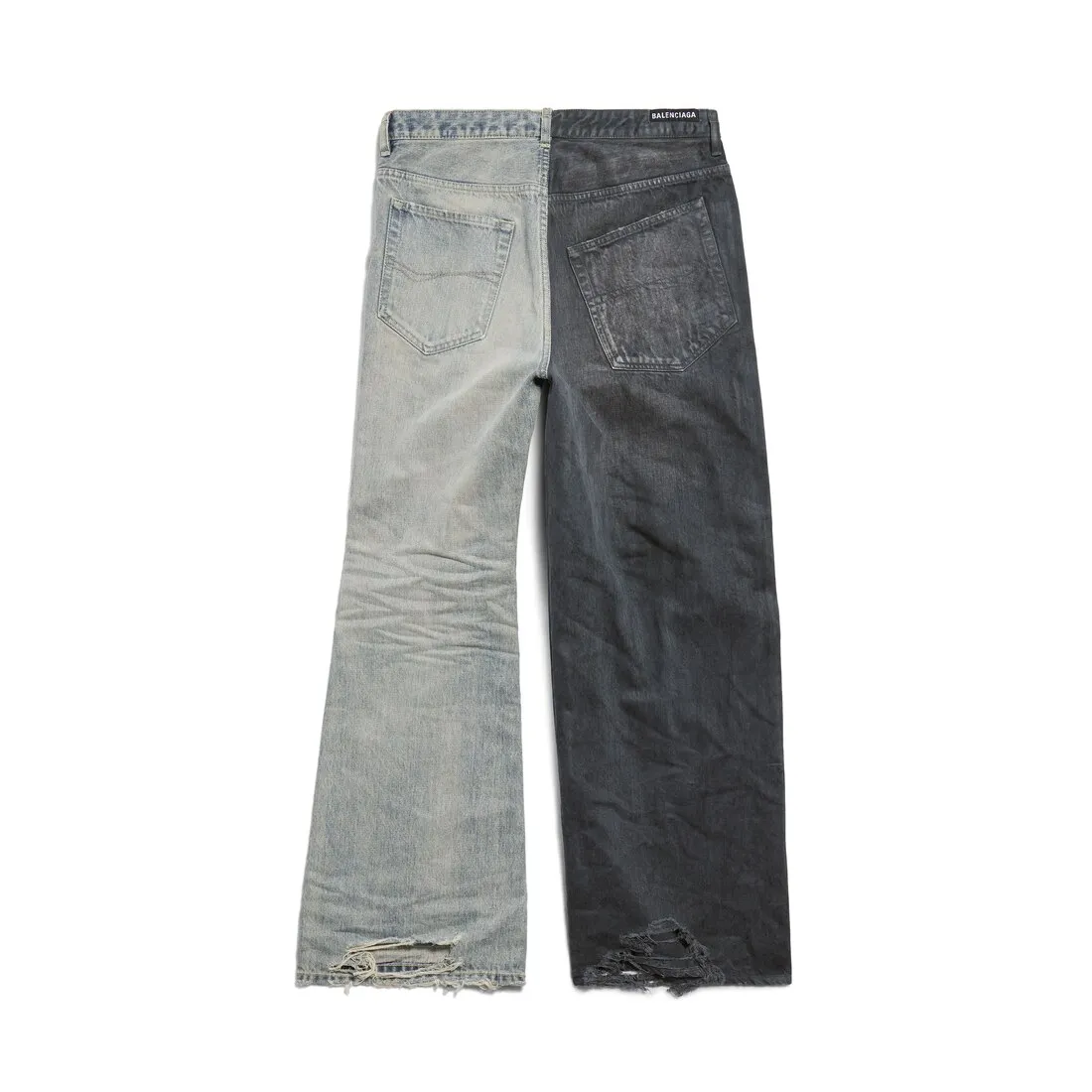      Fifty-fifty Pants in Dark Grey/light Blue 