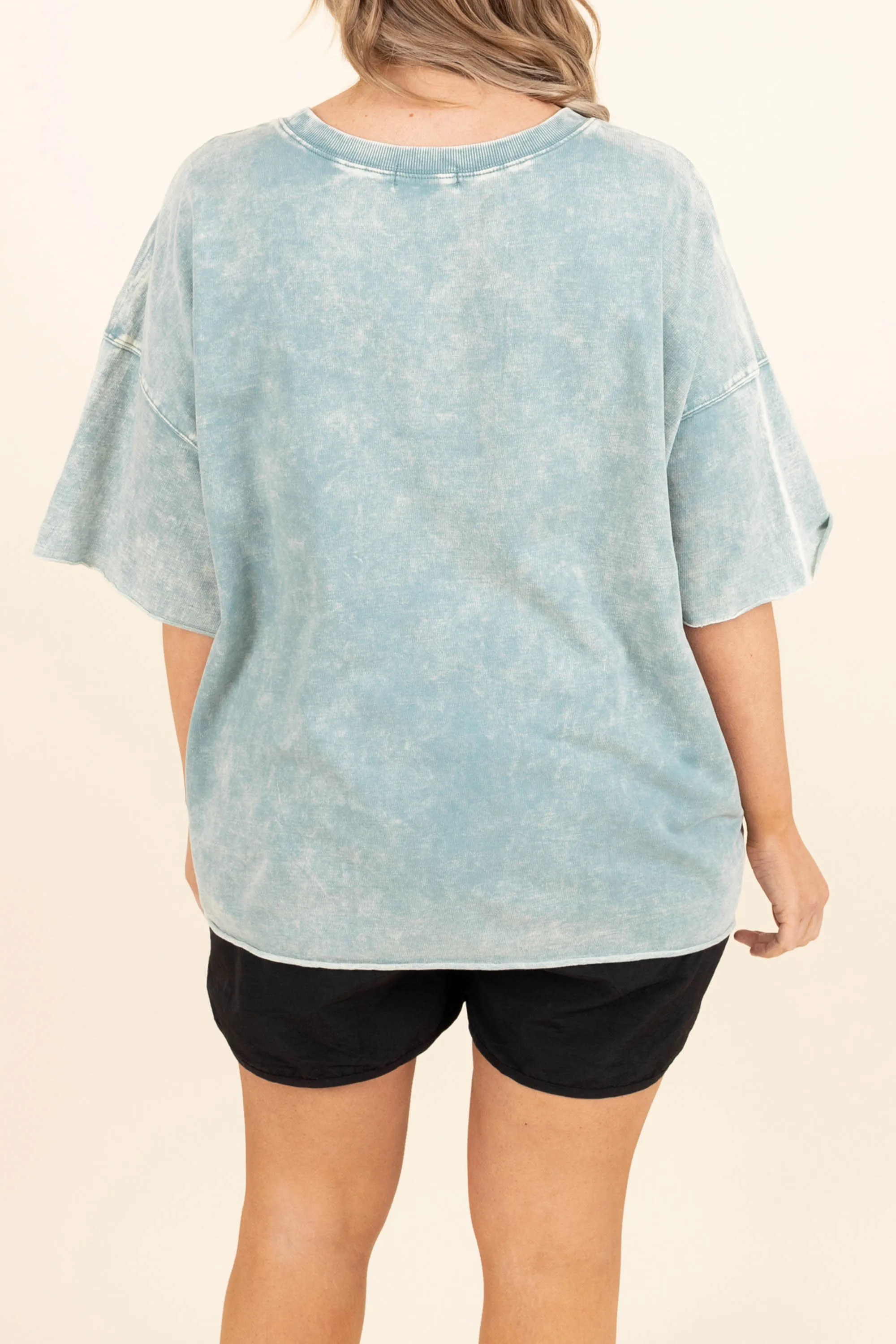 Got Splashed Top, Ash Blue