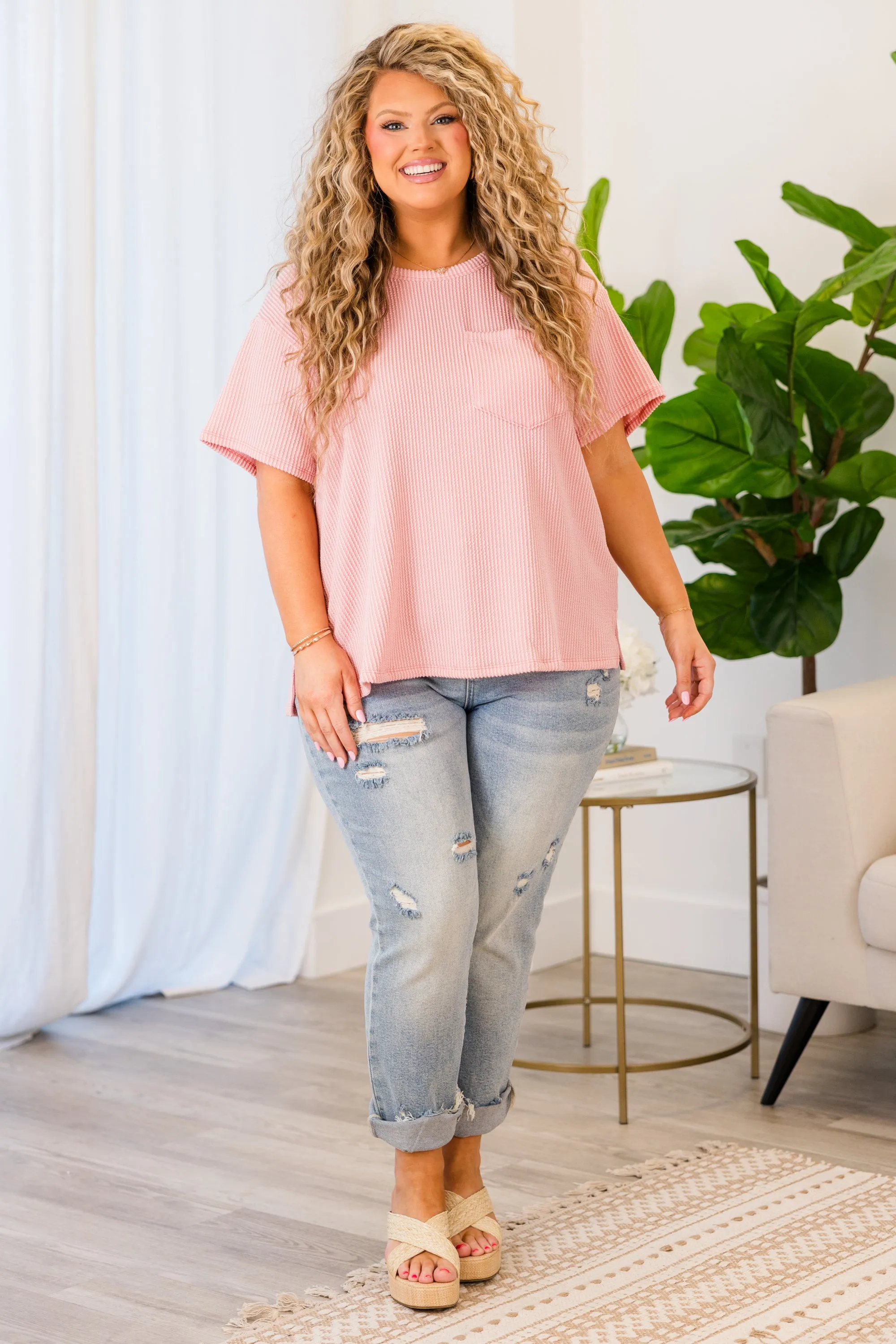 Headliner Top, Blush