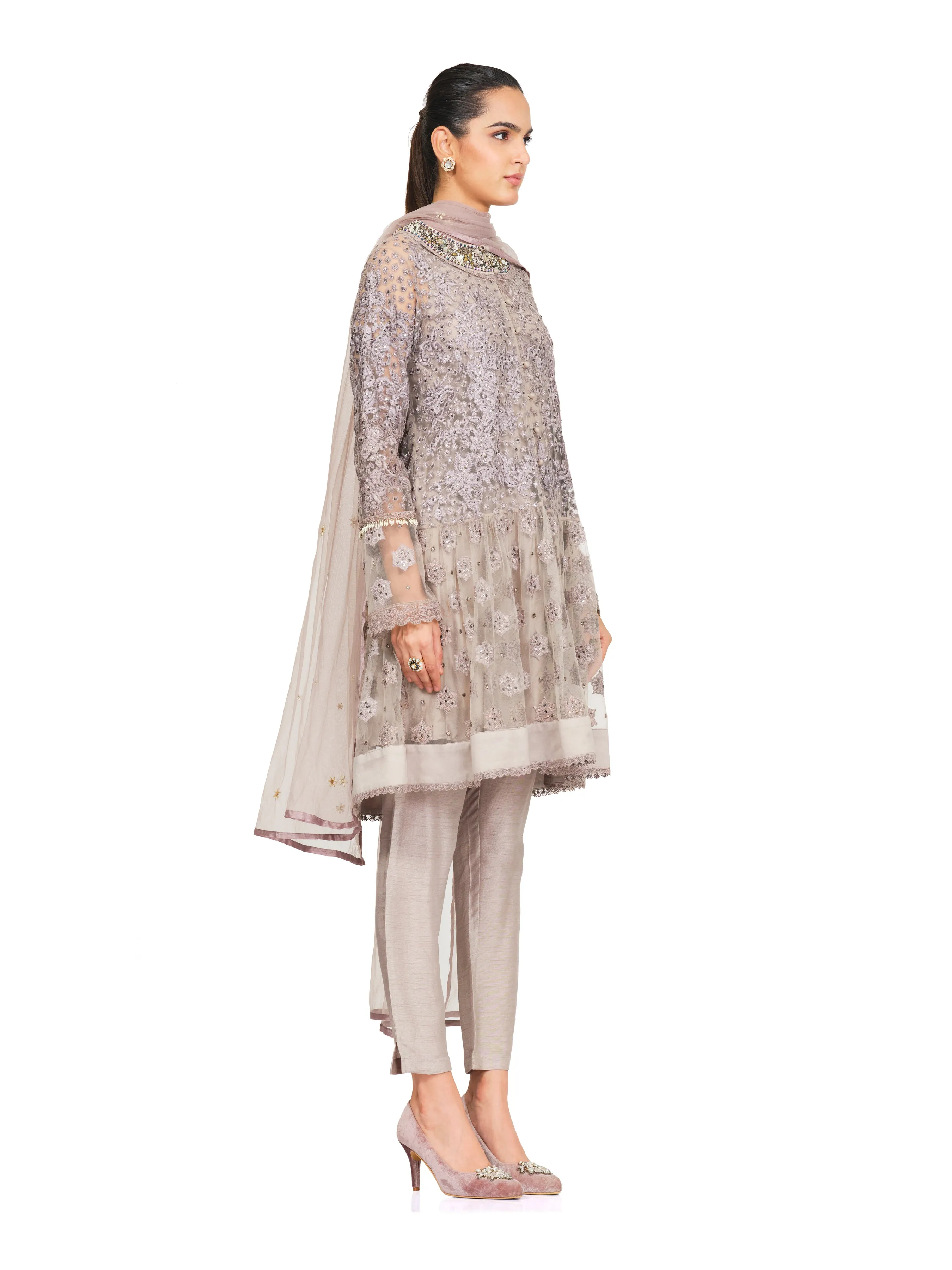 Heavy Embroidered Tunic with Added Flare