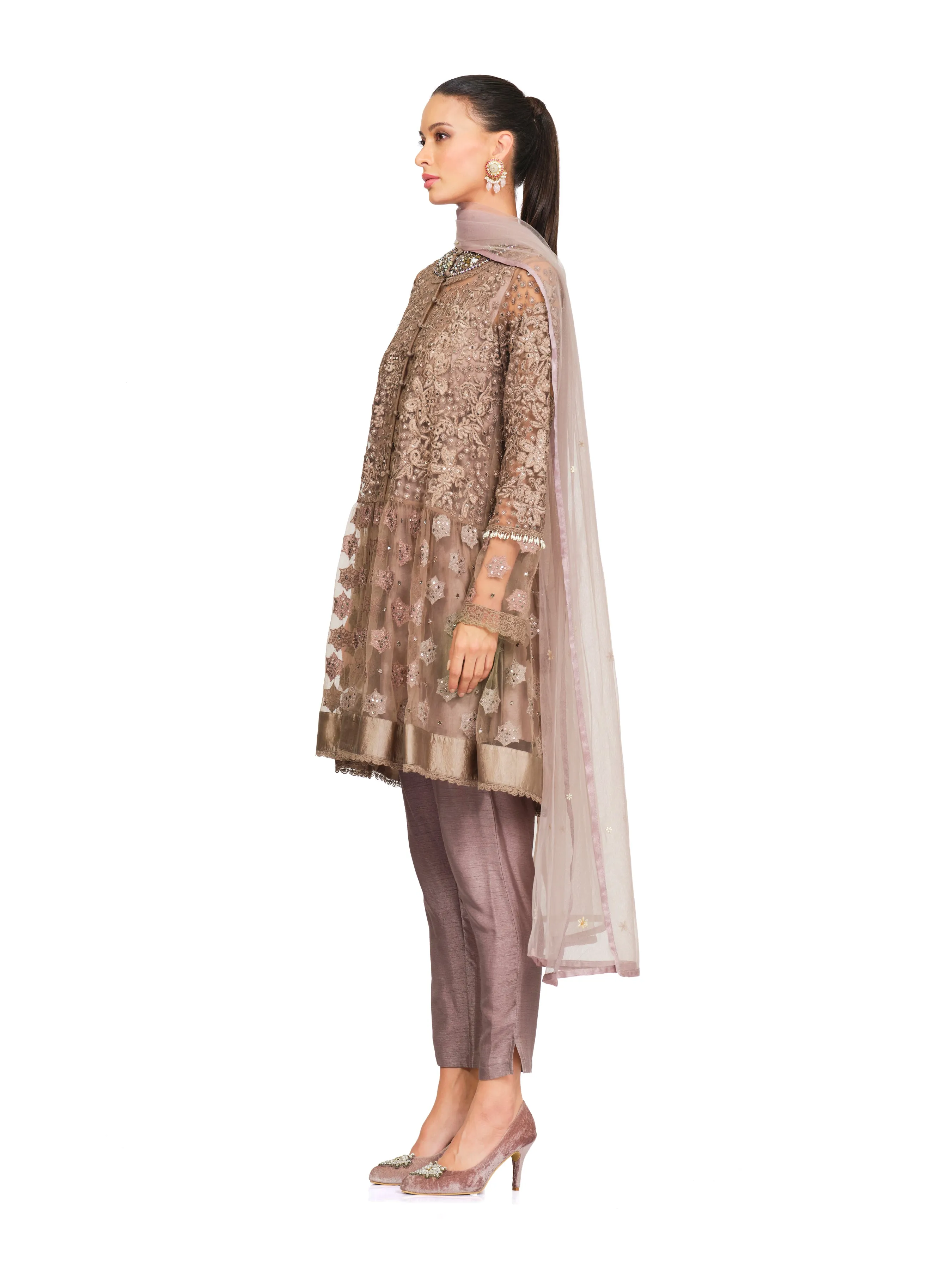 Heavy Embroidered Tunic with Added Flare