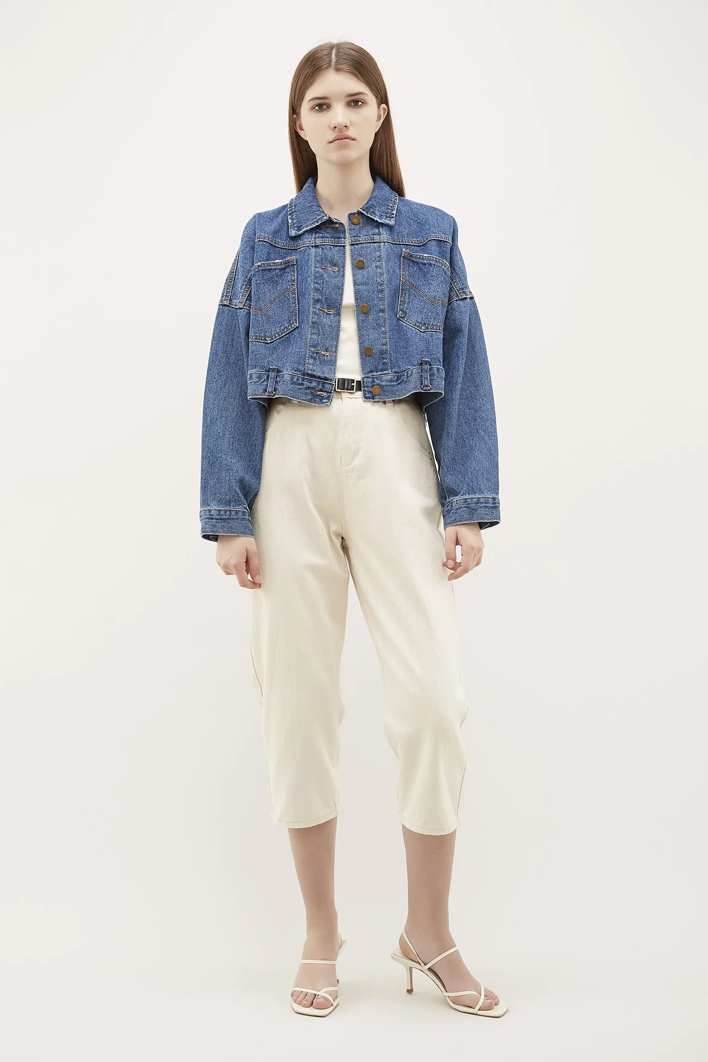 Hesther Crop Denim Jacket 