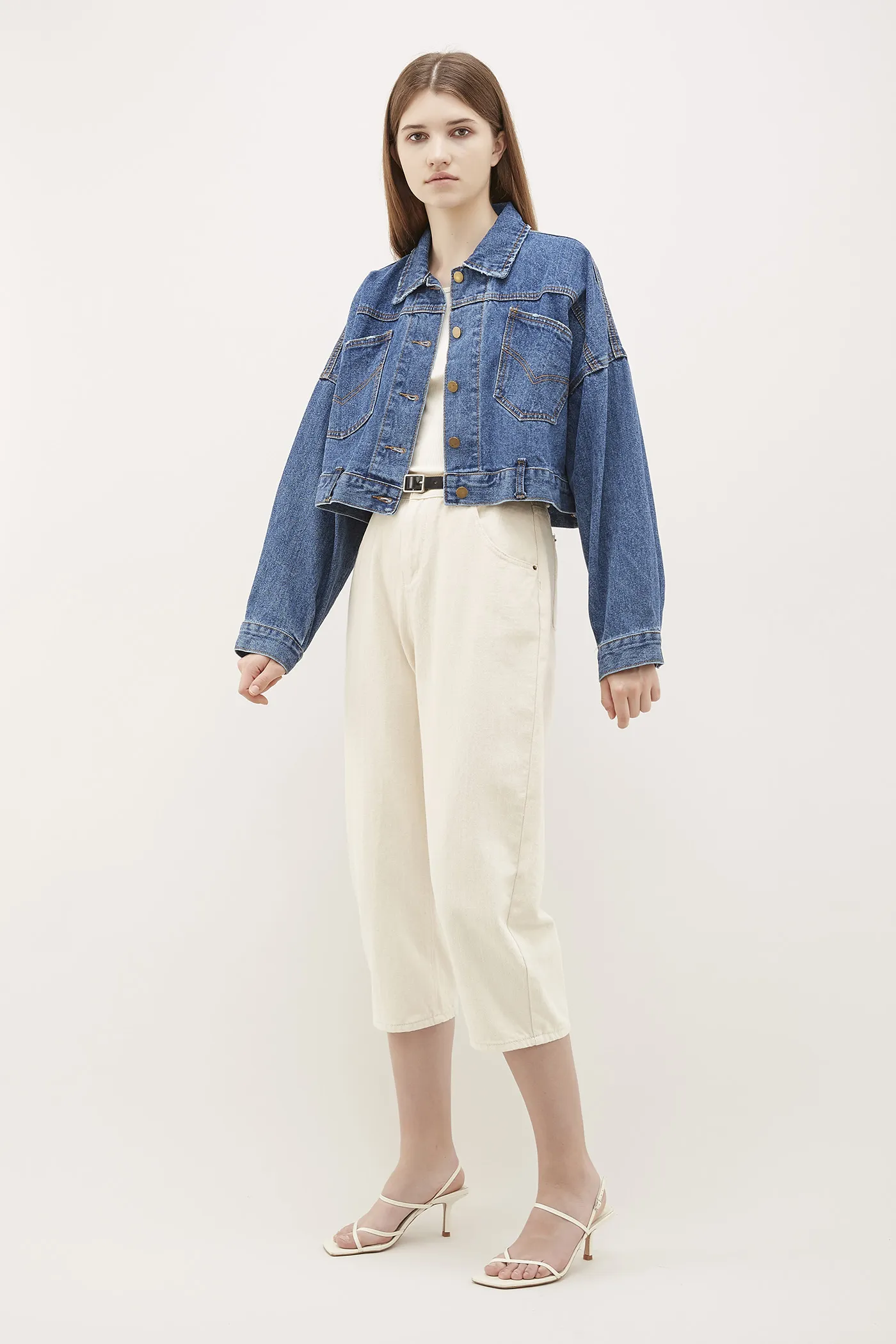 Hesther Crop Denim Jacket 