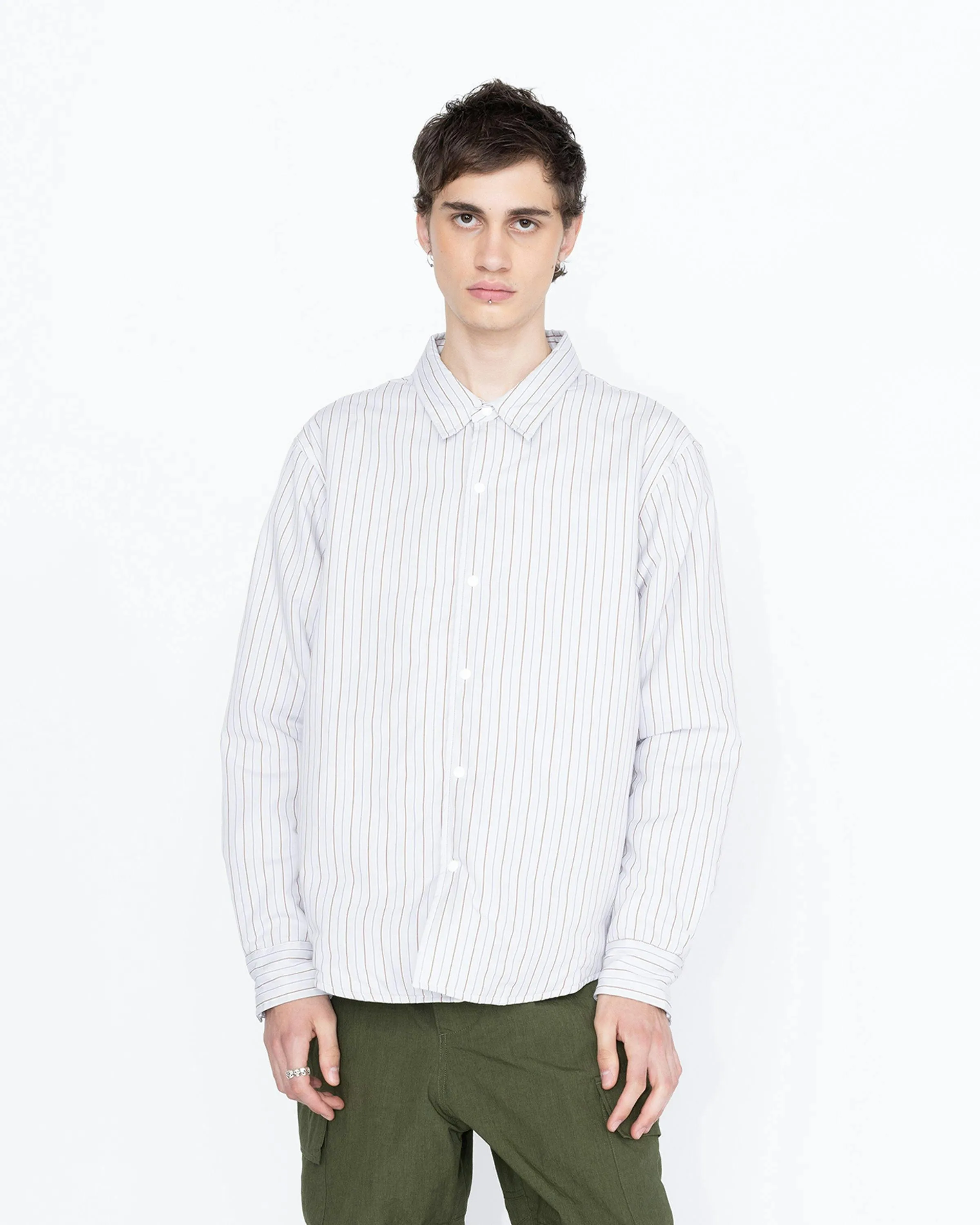 Highsnobiety HS05 – Insulated Shirt Jacket Striped | Highsnobiety Shop