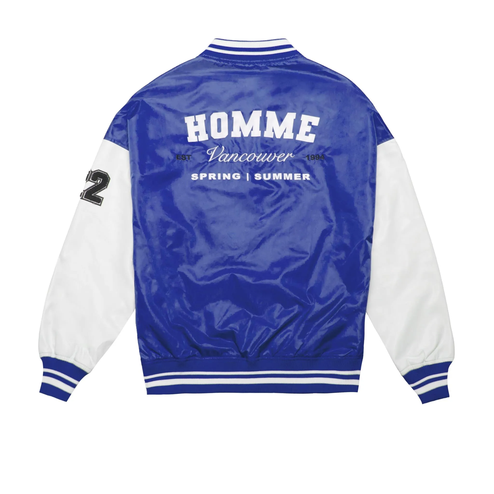 HOMME+ Varsity Jacket Blue/White