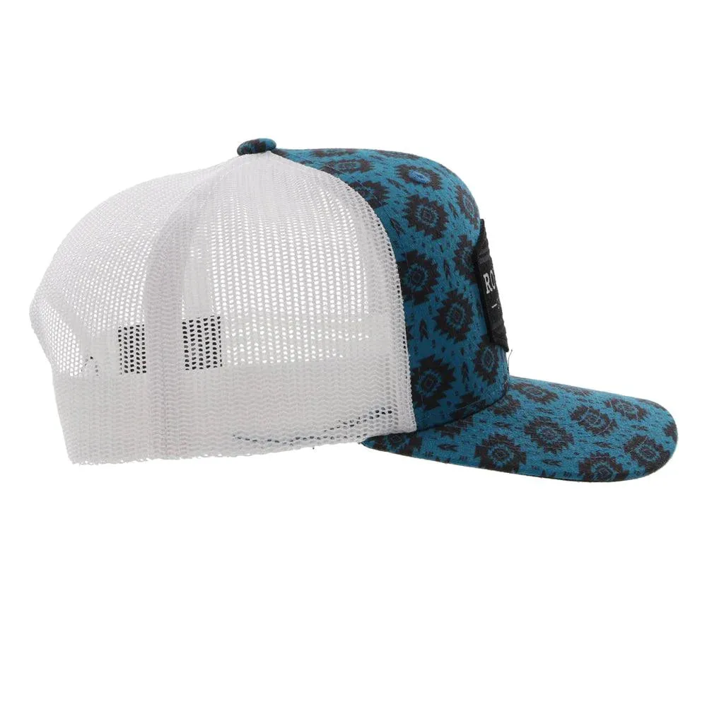 HOOEY TRIBE ROUGHY BLUE/WHITE HAT