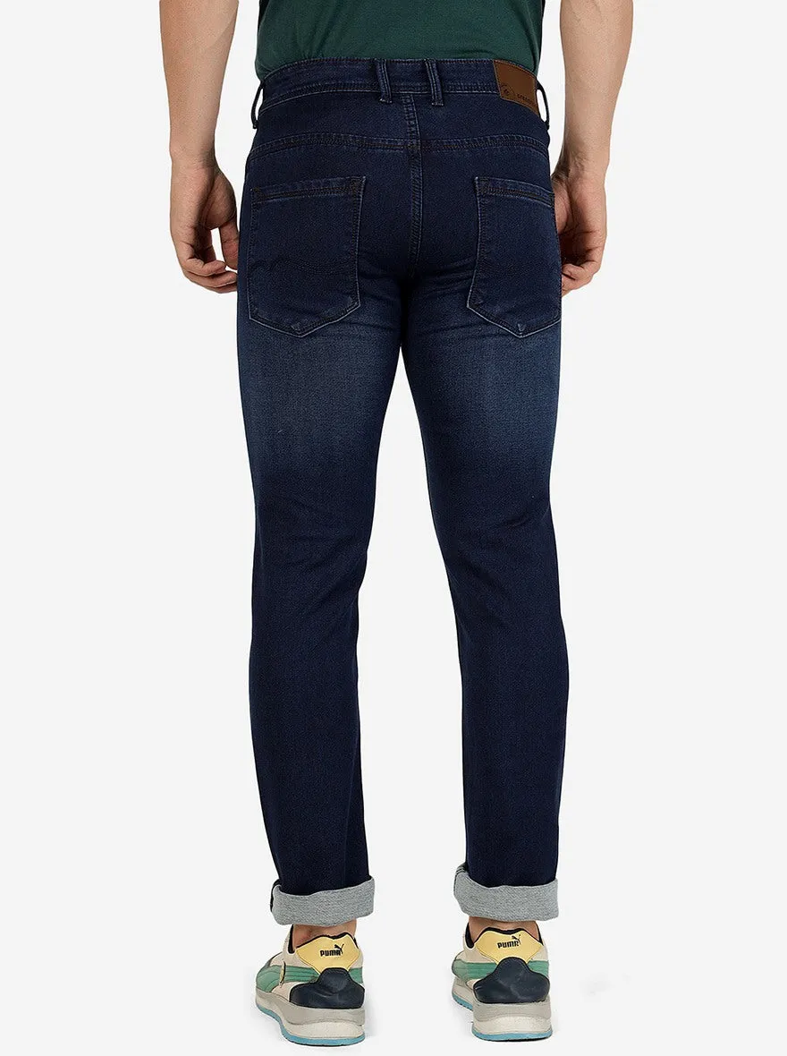 Indigo Blue Washed Narrow Fit Jeans | Greenfibre