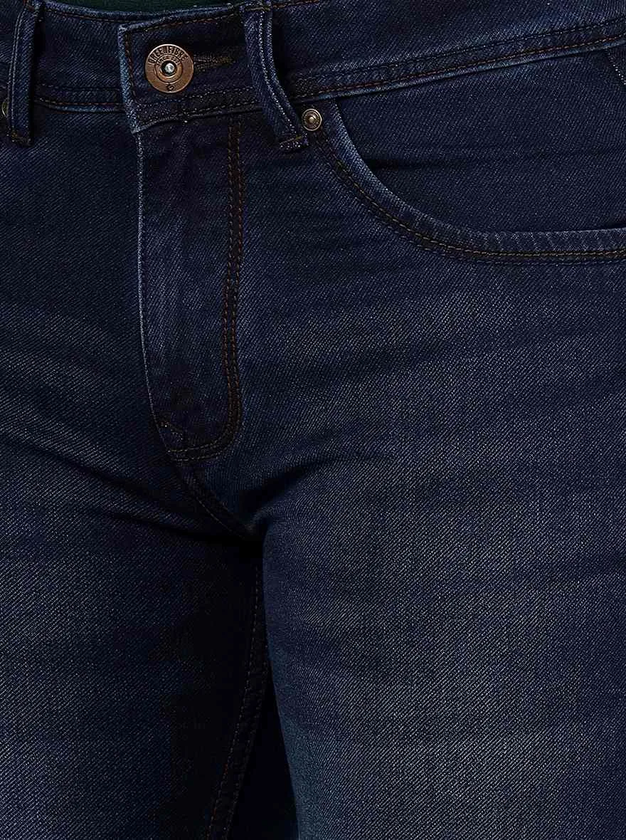 Indigo Blue Washed Narrow Fit Jeans | Greenfibre