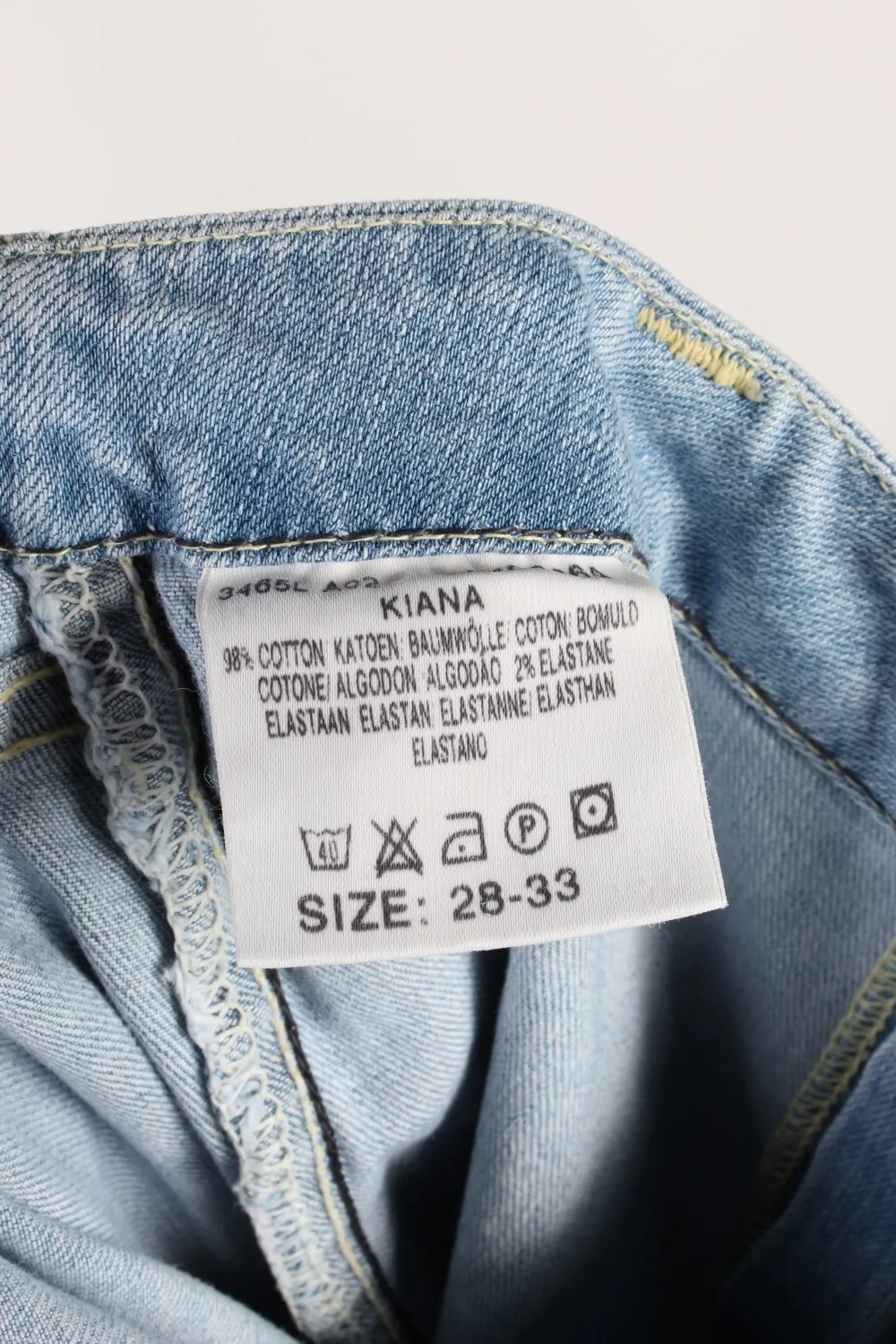 Lee Kiana Fla Leg Mid Waist Womens Jeans W26 L27 Ice - Pepper Tree London
