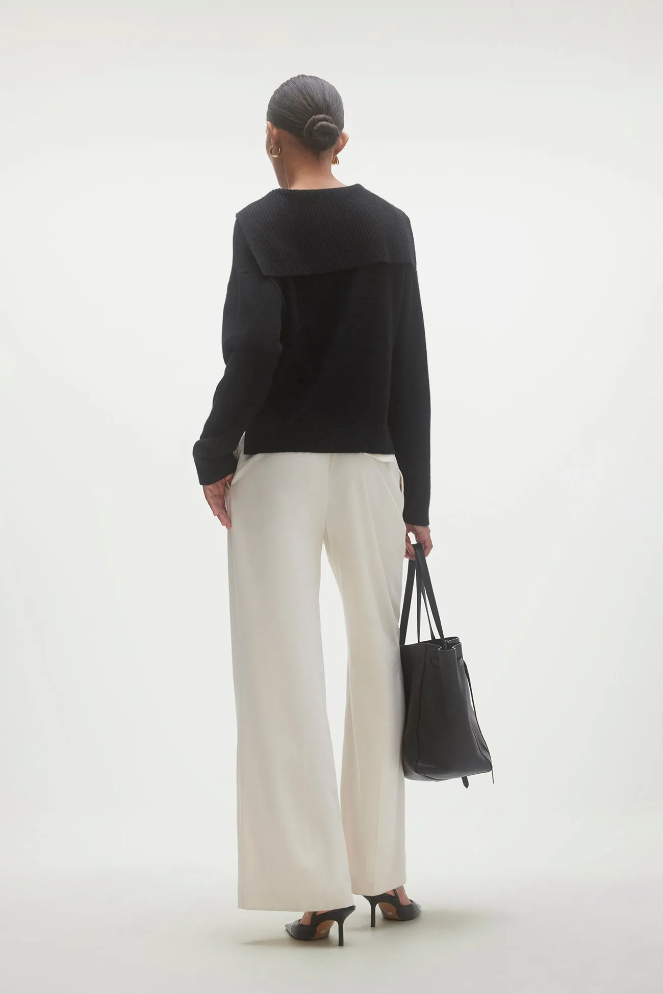 LUISA COLLARED CASHMERE SWEATER