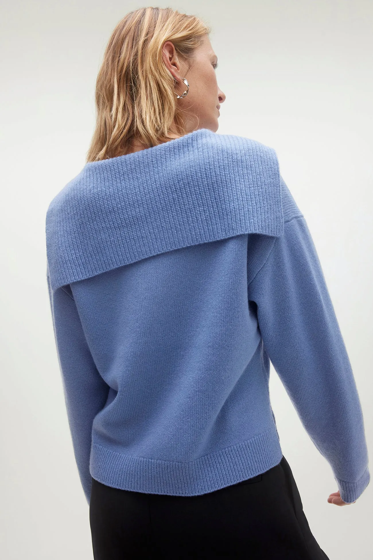 LUISA COLLARED CASHMERE SWEATER