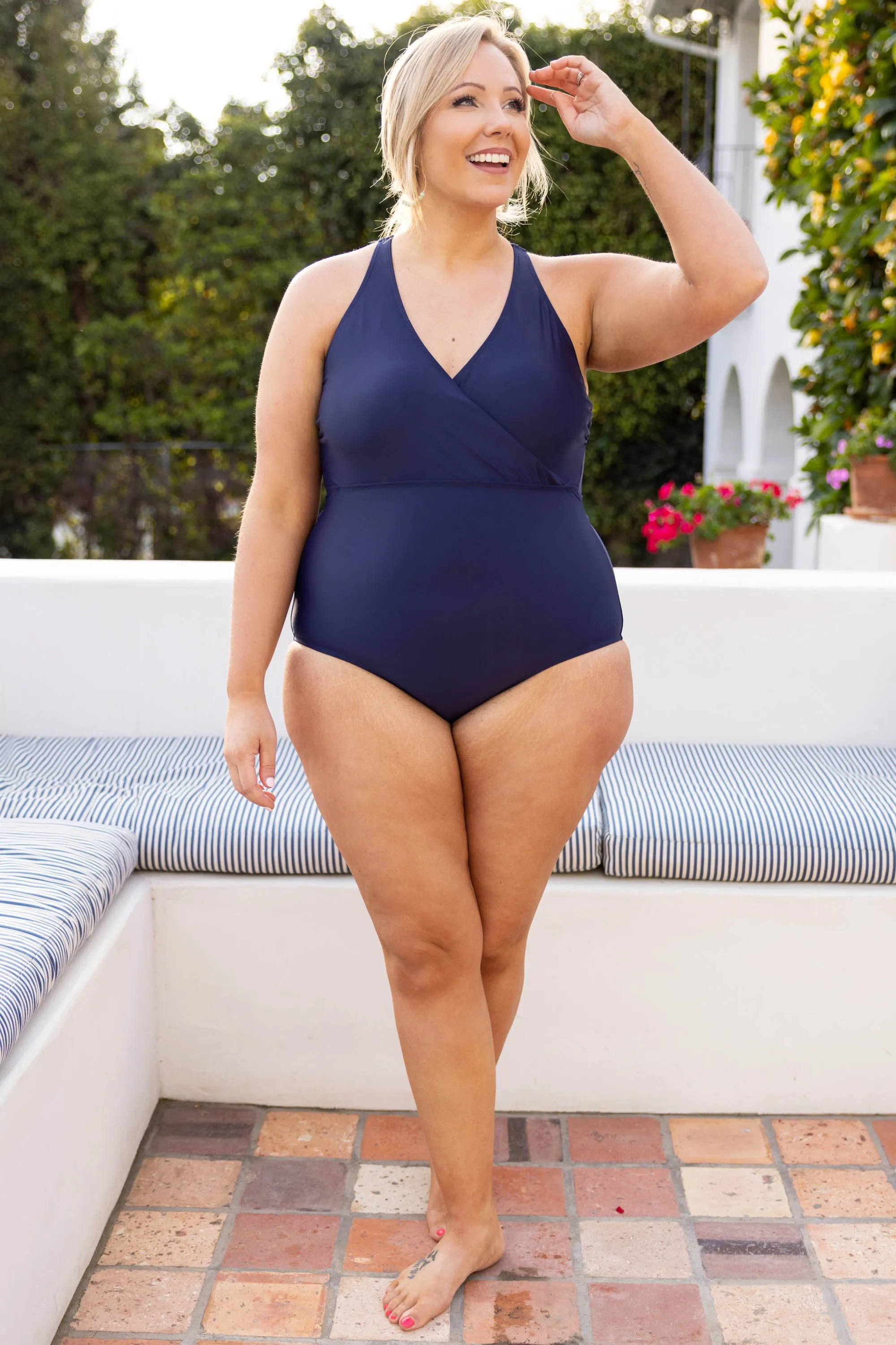 Meet You At The Sandbar Swimsuit, Navy