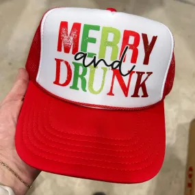 Merry and Drunk Trucker Hat