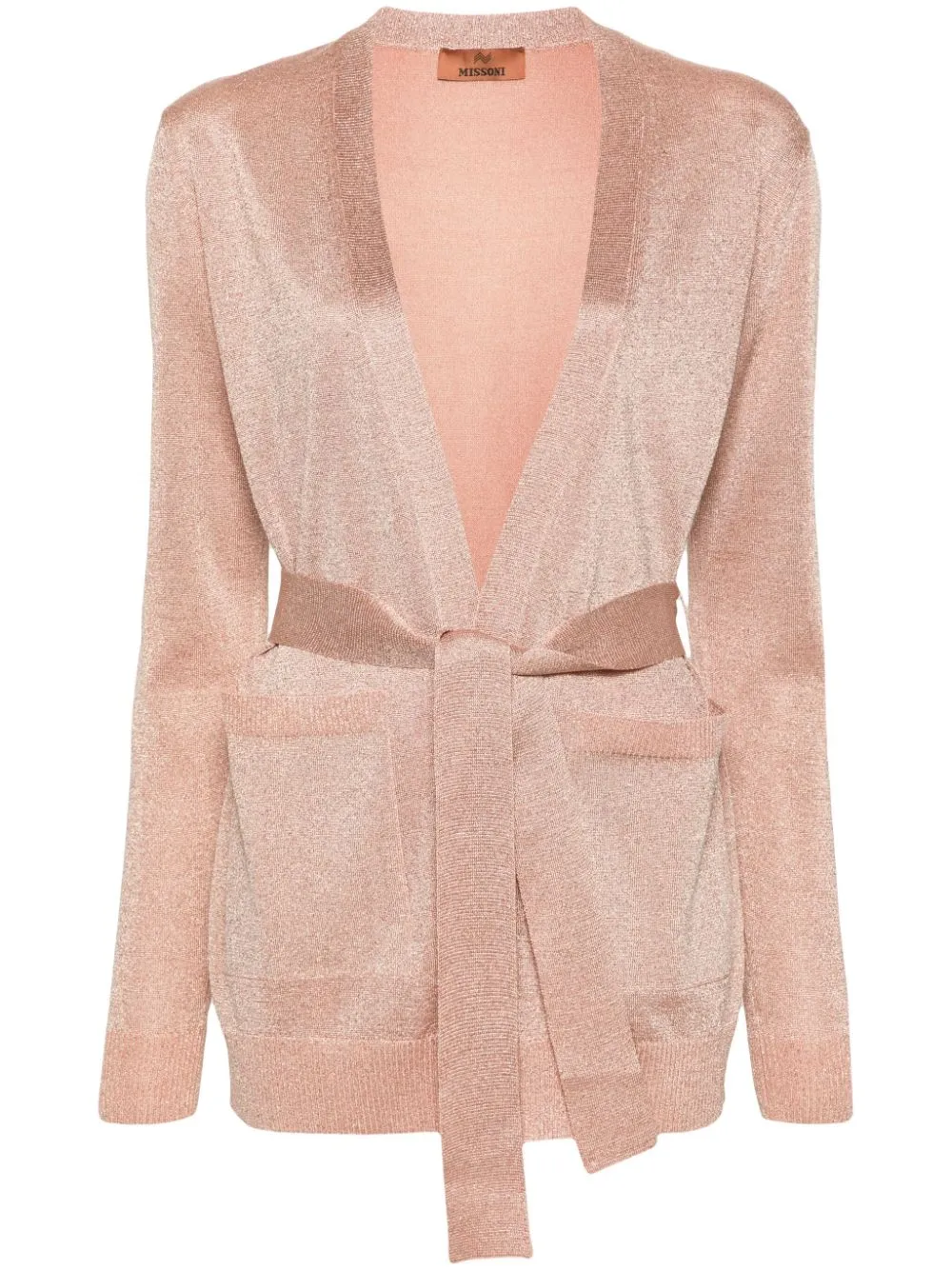 MISSONI Pink Wool Blend Cardigan for Women - SS24 Collection