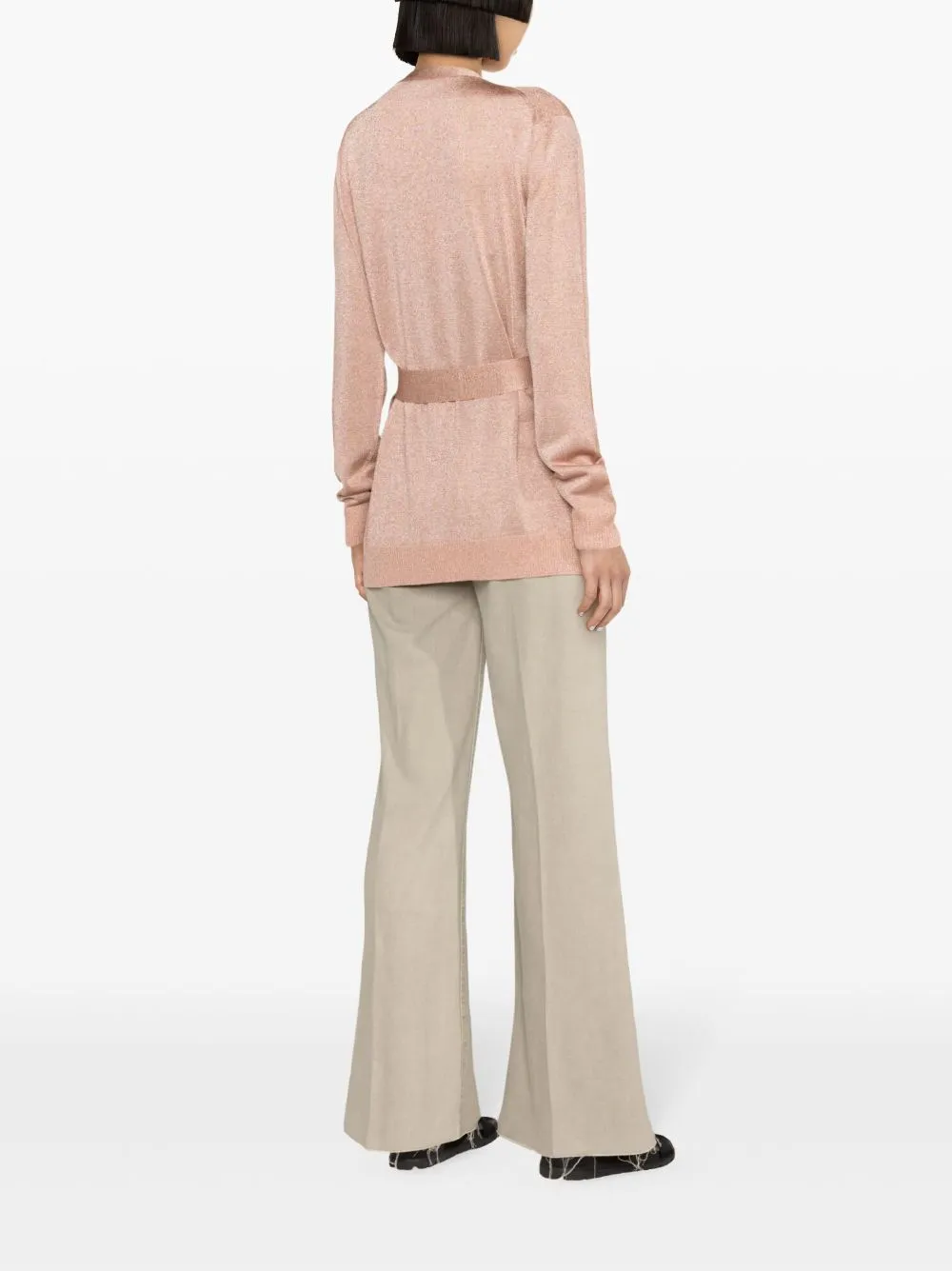 MISSONI Pink Wool Blend Cardigan for Women - SS24 Collection