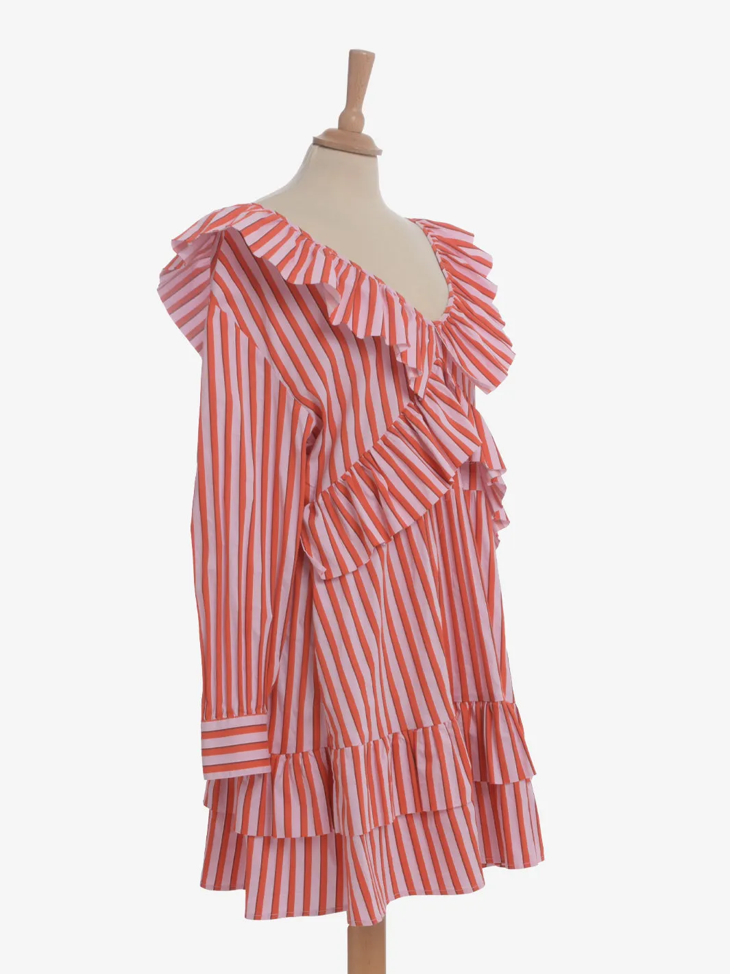 MSGM Stripes Midi Dress