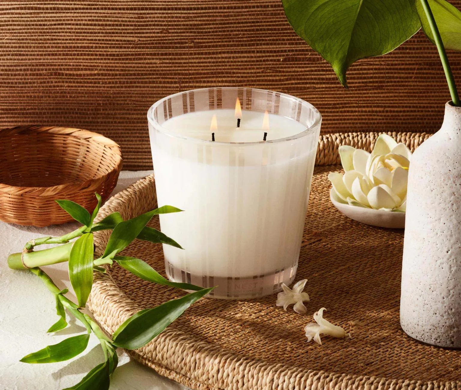 Nest    Bamboo 3-Wick CandleNEST