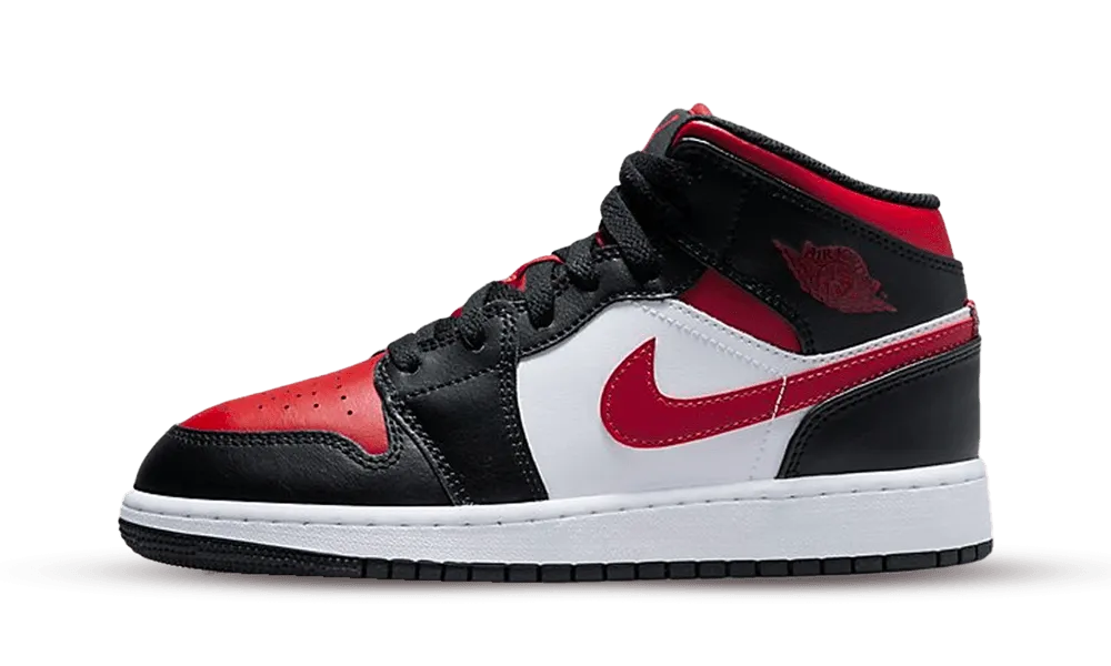 Nike Air Jordan 1 Mid Alternate Bred Toe