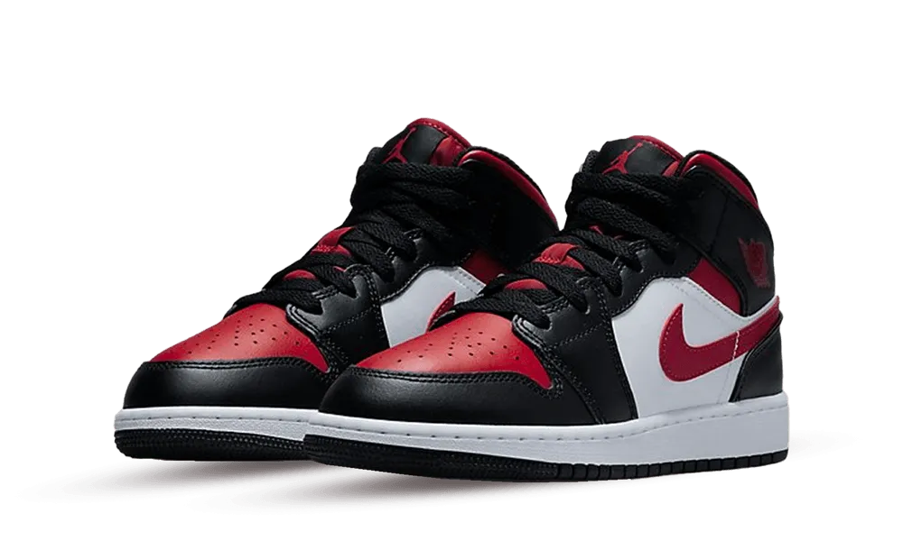 Nike Air Jordan 1 Mid Alternate Bred Toe