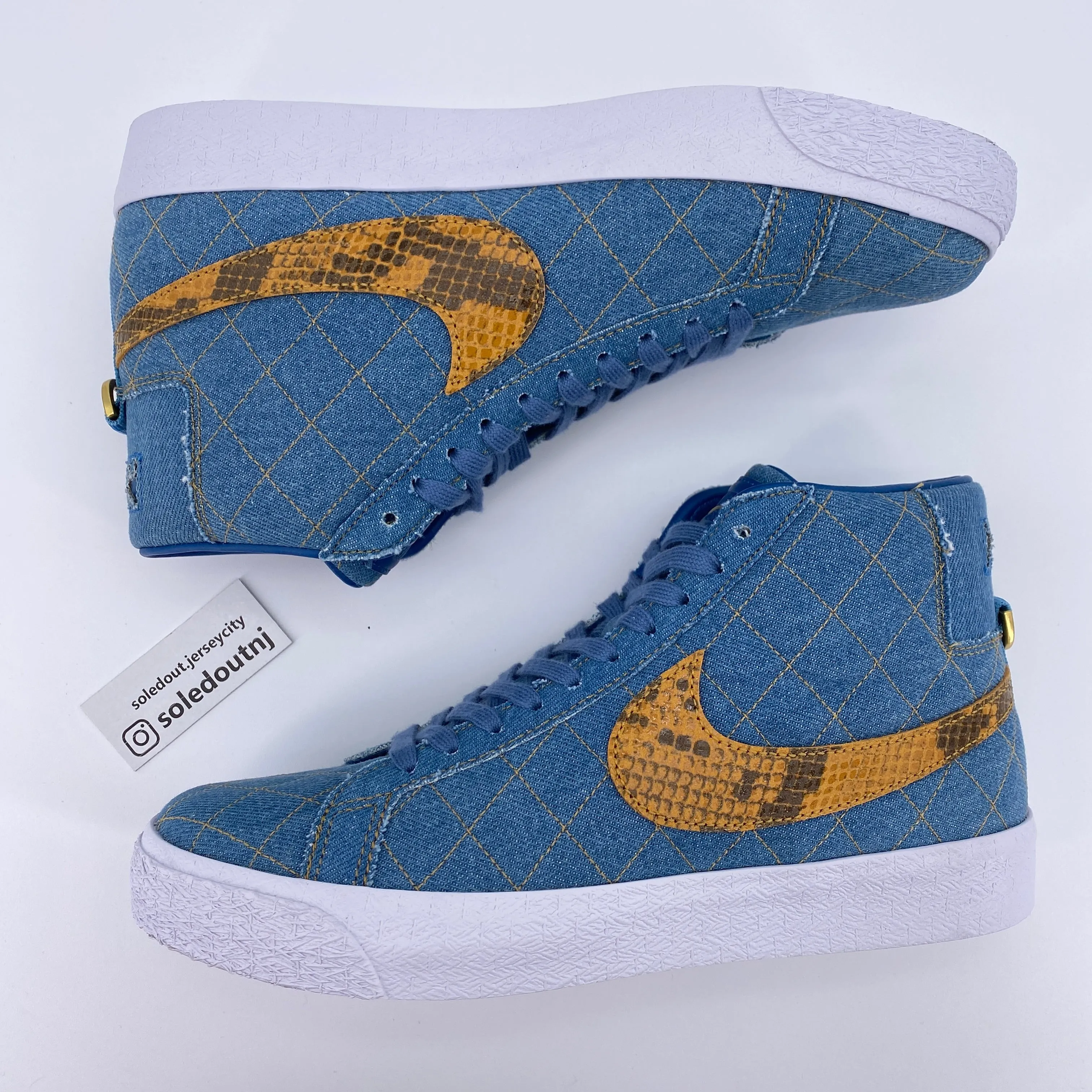 Nike SB Zoom Blazer Mid QS 2 Supreme Denim 2022 New Size 8